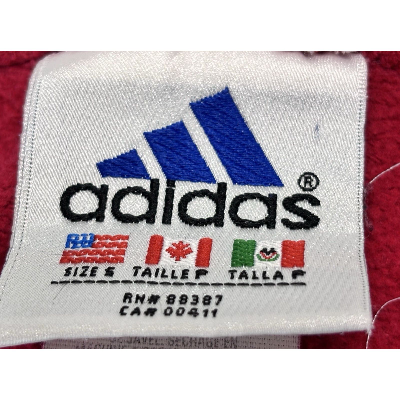 Adidas VINTAGE Adidas Sweatshirt Women’s Small Red 3-Stripe Crew Neck 90s Y2K Pullover Cotton Blend Girls/ Womens S Size S / US 4 / IT 40 - 7 Thumbnail