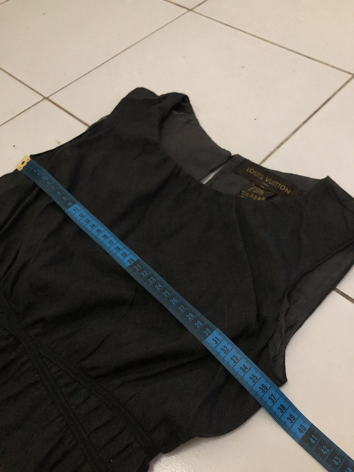 Louis Vuitton Louis Vuitton Paris Women Black Midi Dress Size S / US 4 / IT 40 - 15 Thumbnail