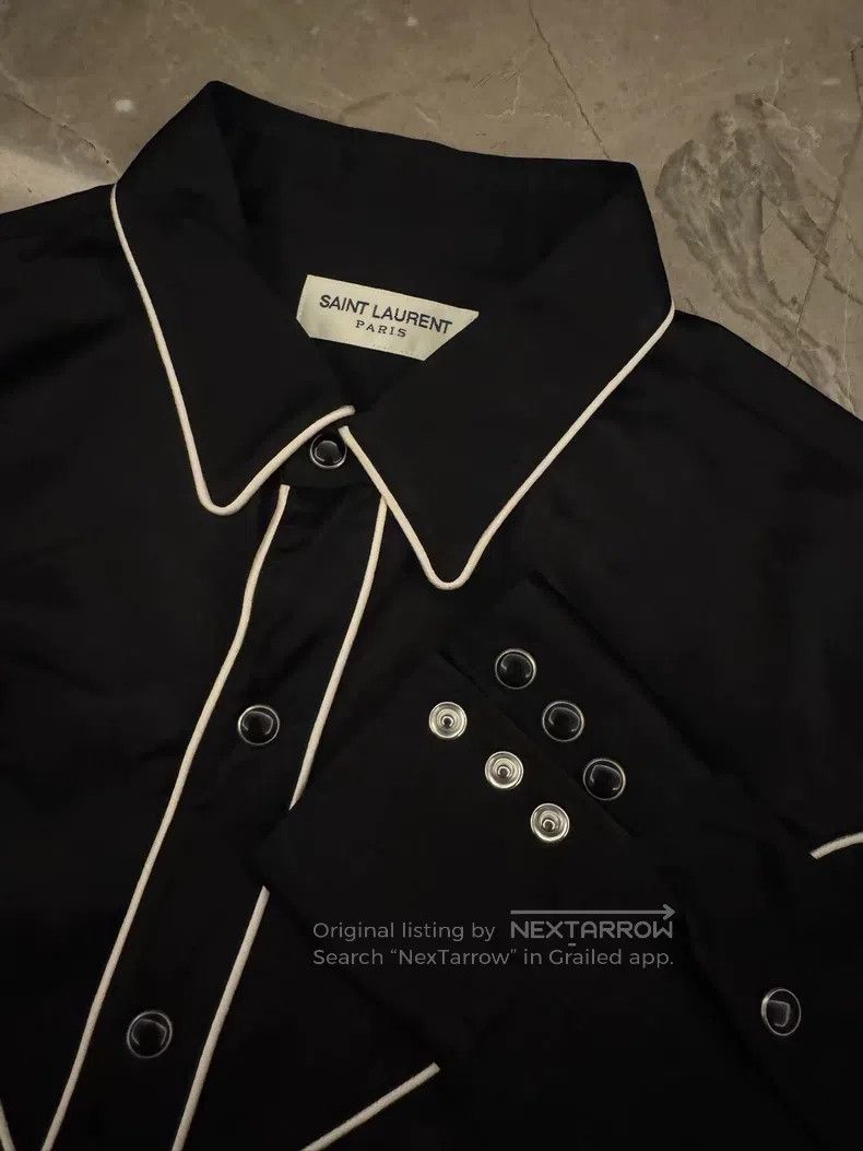 Saint Laurent Paris Saint Laurent Paris Palace White Line Shirt Size US L / EU 52-54 / 3 - 2 Thumbnail