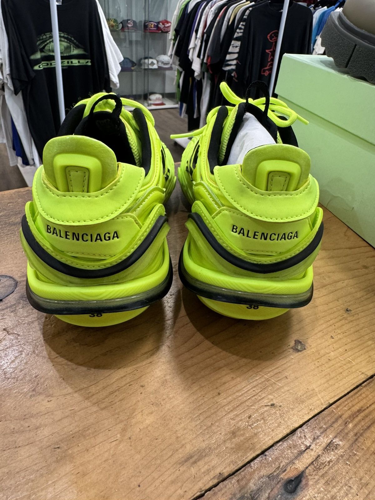 Balenciaga Balenciaga Tyrex “Lime Green” Low Sneaker 38 Size US 5.5 / EU 38 - 4 Thumbnail