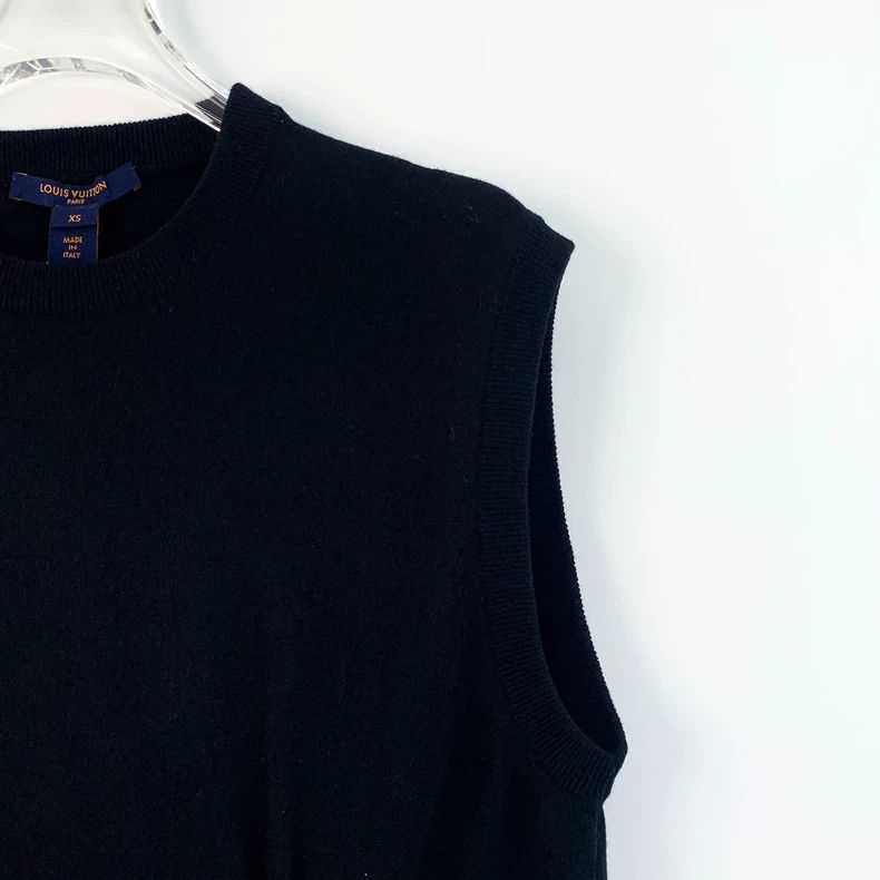 Louis Vuitton Louis Vuitton Black monogrammed and diamond-encrusted wool Size XS / US 0-2 / IT 36-38 - 3 Thumbnail