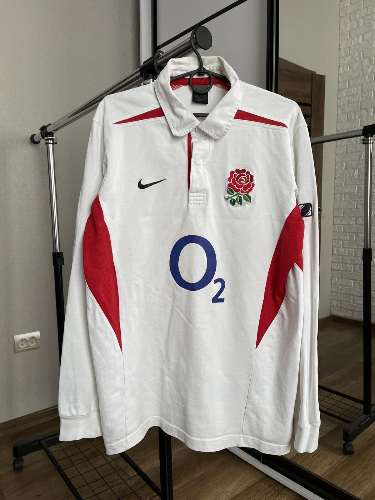 Nike Nike England Vintage Rugby Pullover Sweatshirt 90s Size US L / EU 52-54 / 3 - 3 Thumbnail