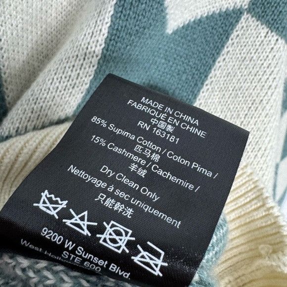 Rhude Rhude Racing Monogram-Intarsia Jumper Sweater White Green Me Size US S / EU 44-46 / 1 - 6 Thumbnail
