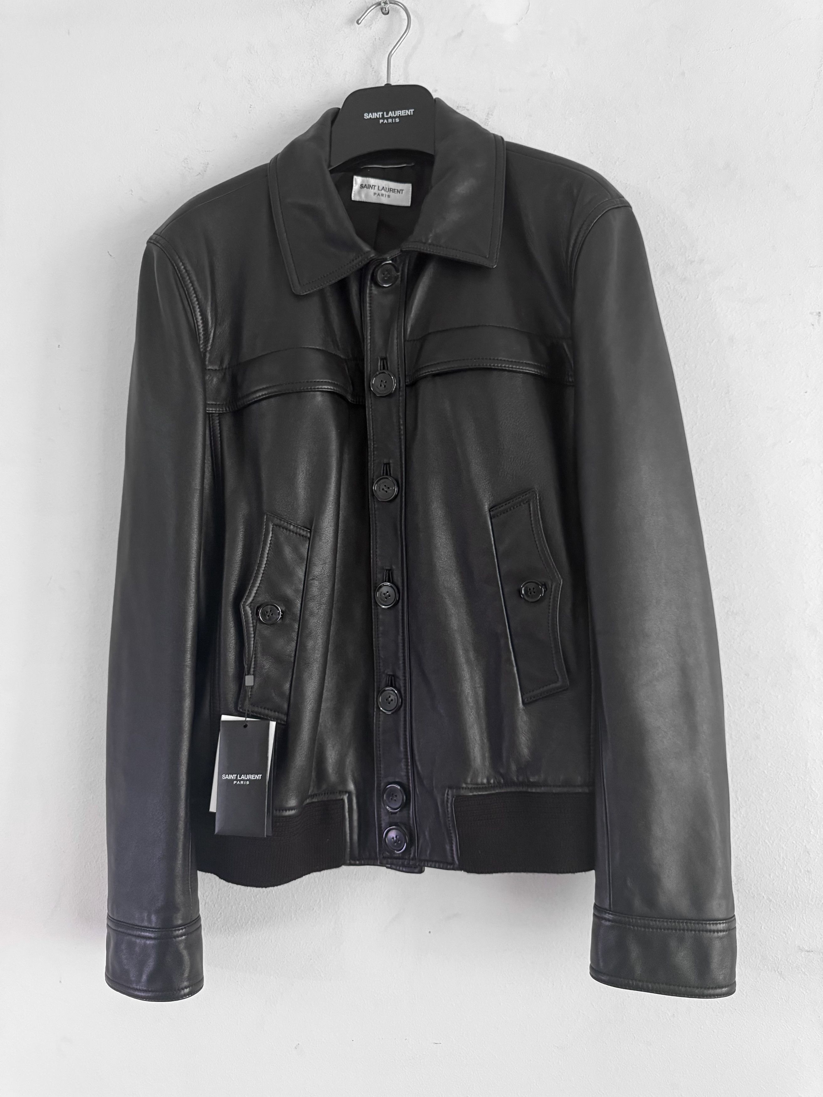 Saint Laurent Paris Saint Laurent Leather Jacket Size US L / EU 52-54 / 3 - 2 Thumbnail