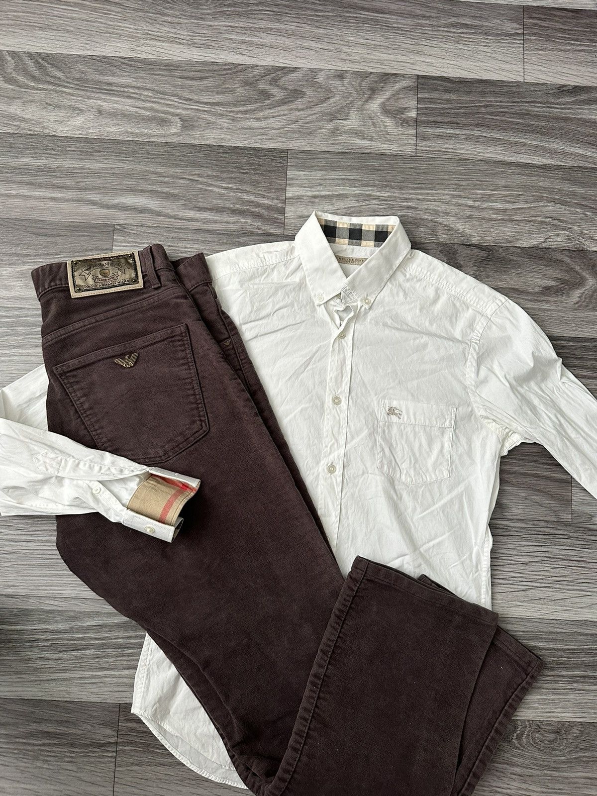 Burberry Burberry Brit White Shirt Button Ups Nova check hype Size US S / EU 44-46 / 1 - 9 Thumbnail