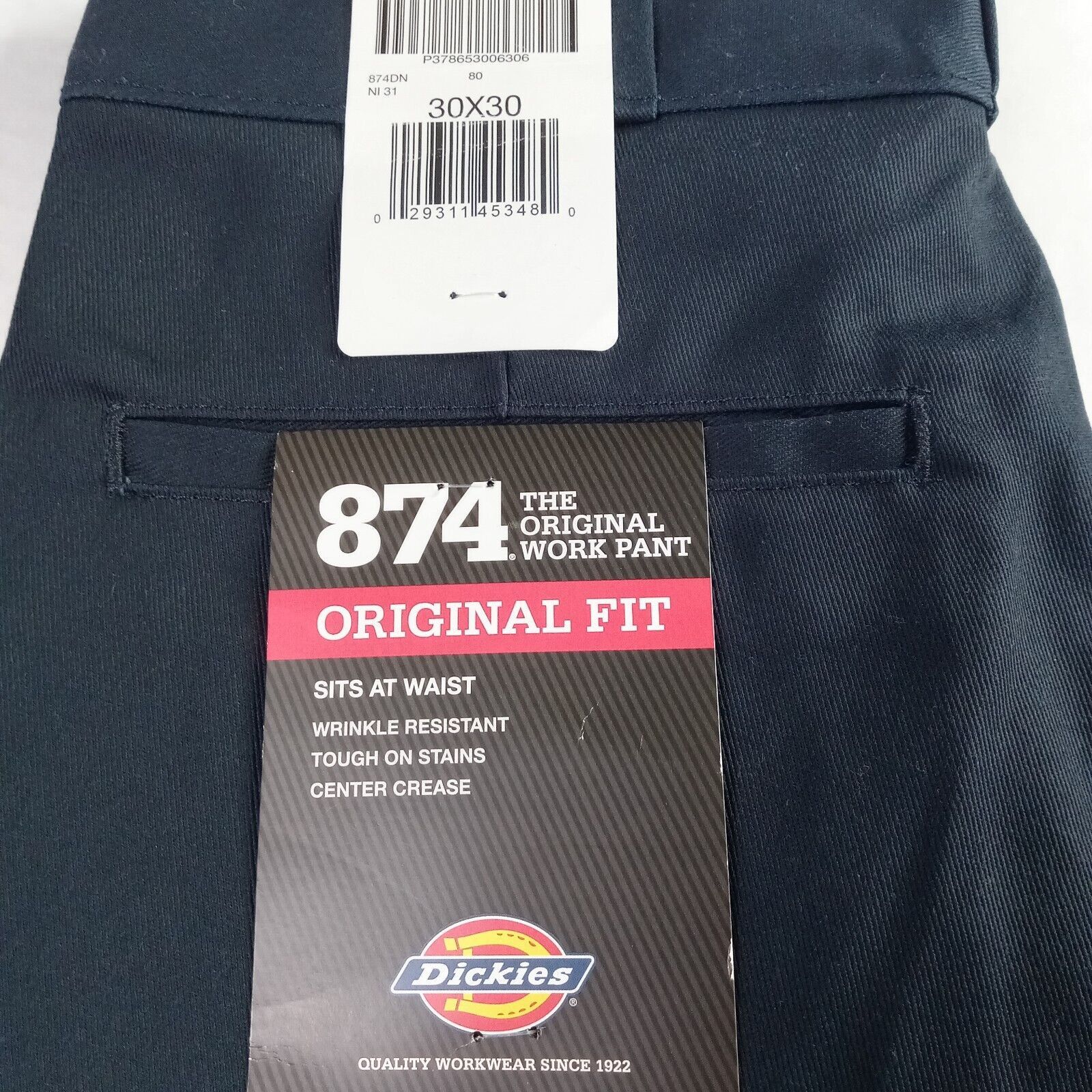 Dickies Dickies 874 Original Fit Work Pants Flex Men's 30x30 Blue Size US 30 / EU 46 - 2 Thumbnail