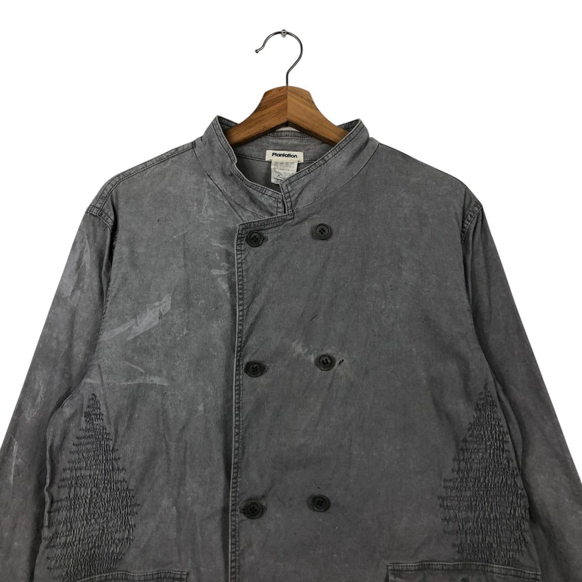 Issey Miyake 🔥VINTAGE DISTRESSED BUTTON JACKET PLANTATION ISSEY MIYAKE Size US M / EU 48-50 / 2 - 4 Thumbnail