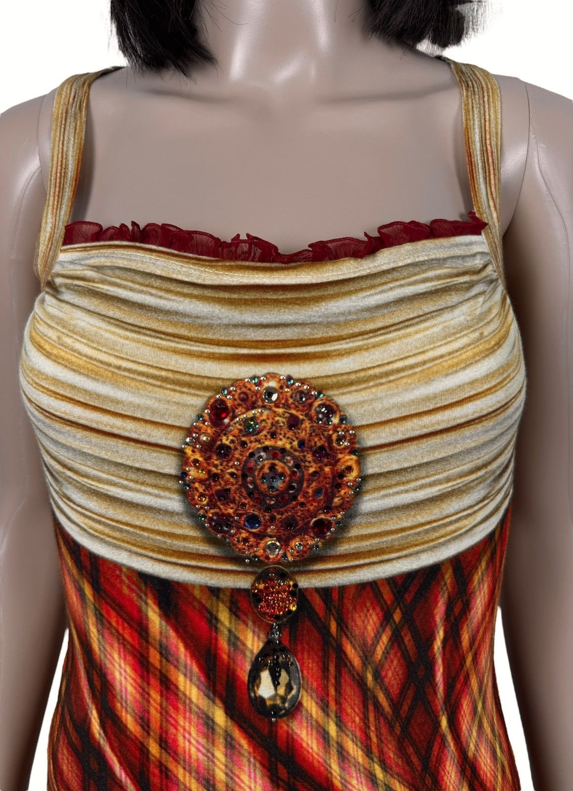 Other Tarun Tahiliani Printed Slip Top Emblished Viscose size S Size S / US 4 / IT 40 - 3 Thumbnail