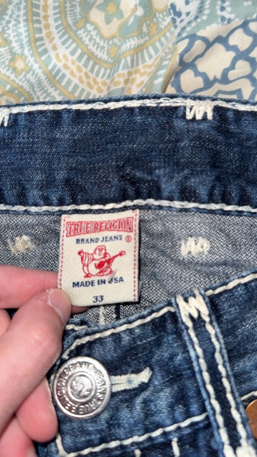 True Religion Nathan Giant Big T Size US 33 - 5 Thumbnail