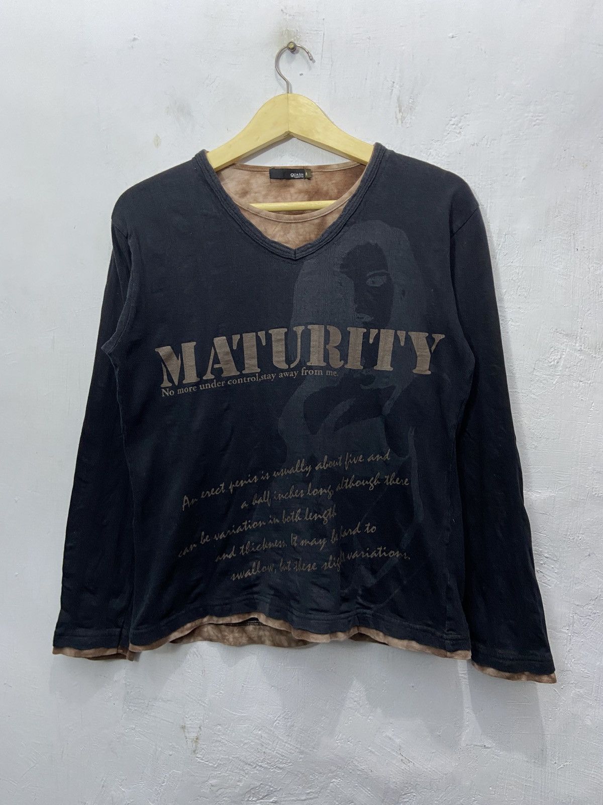 Hysteric Glamour Style Y2K Double Layer Quash Long Sleeve