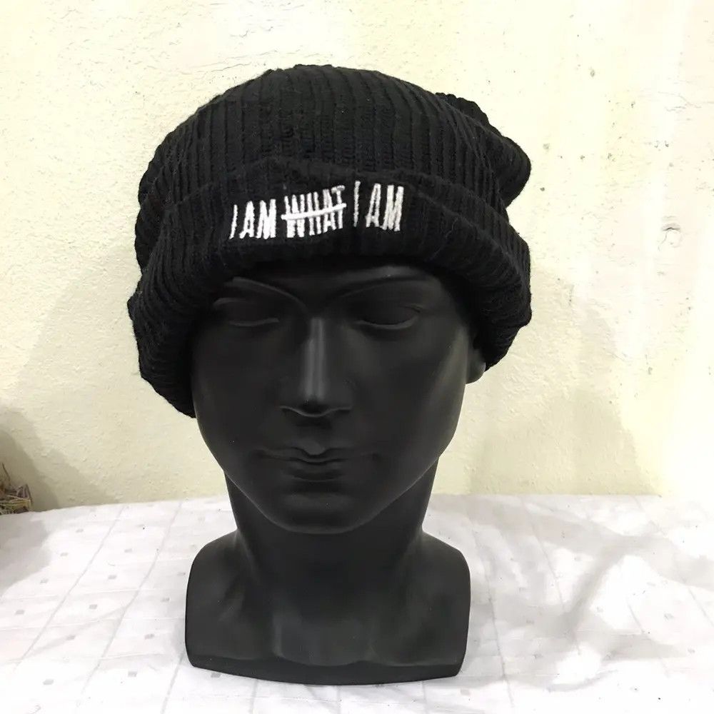 Japanese Brand × Vintage I Am What I Am Plain Beanie Hat Size ONE SIZE - 2 Thumbnail