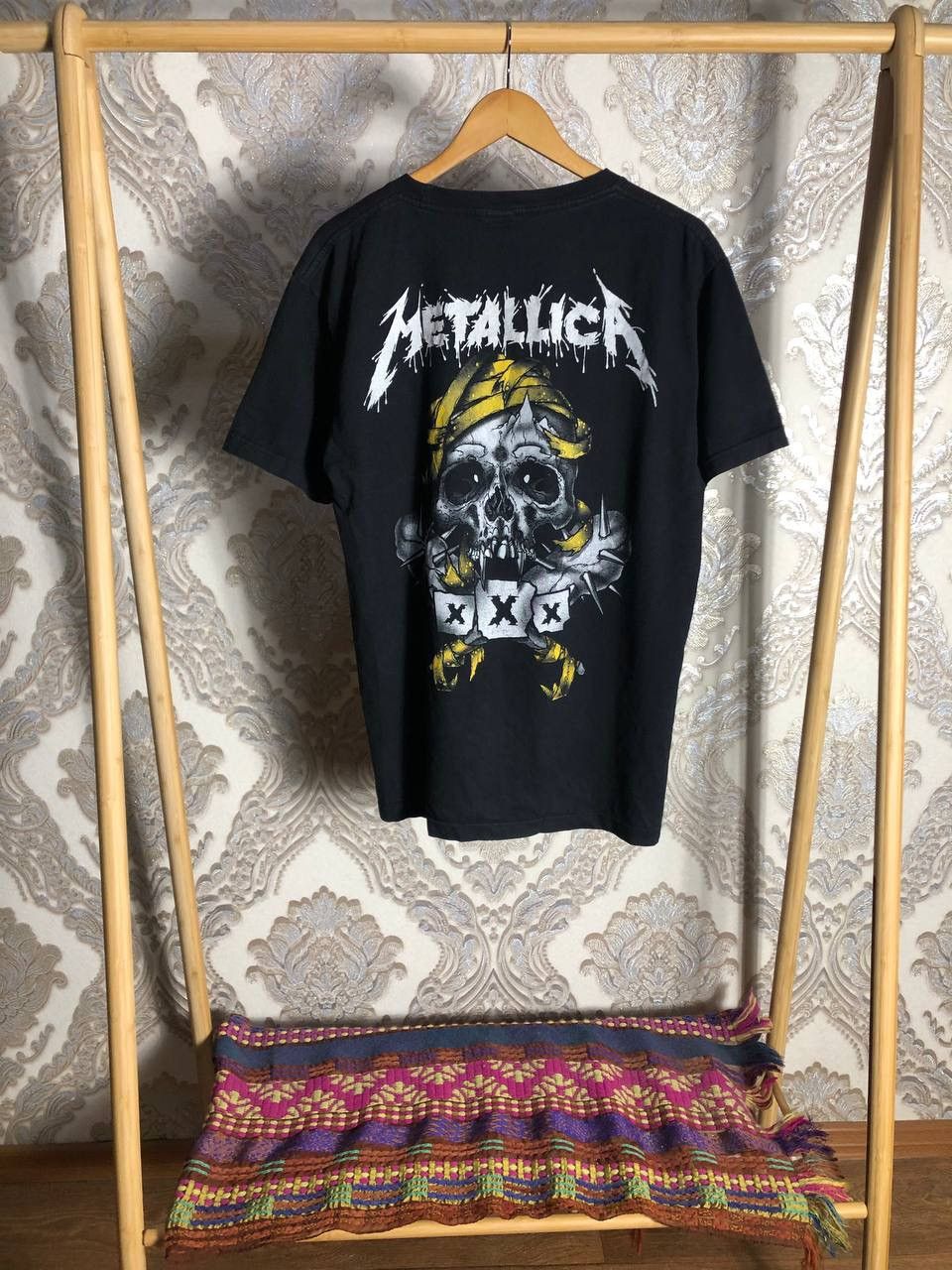 Band Tees VINTAGE METALLICA WORLD TOUR ROCK T-SHIRT RETRO METAL 90s Size US L / EU 52-54 / 3 - 5 Thumbnail