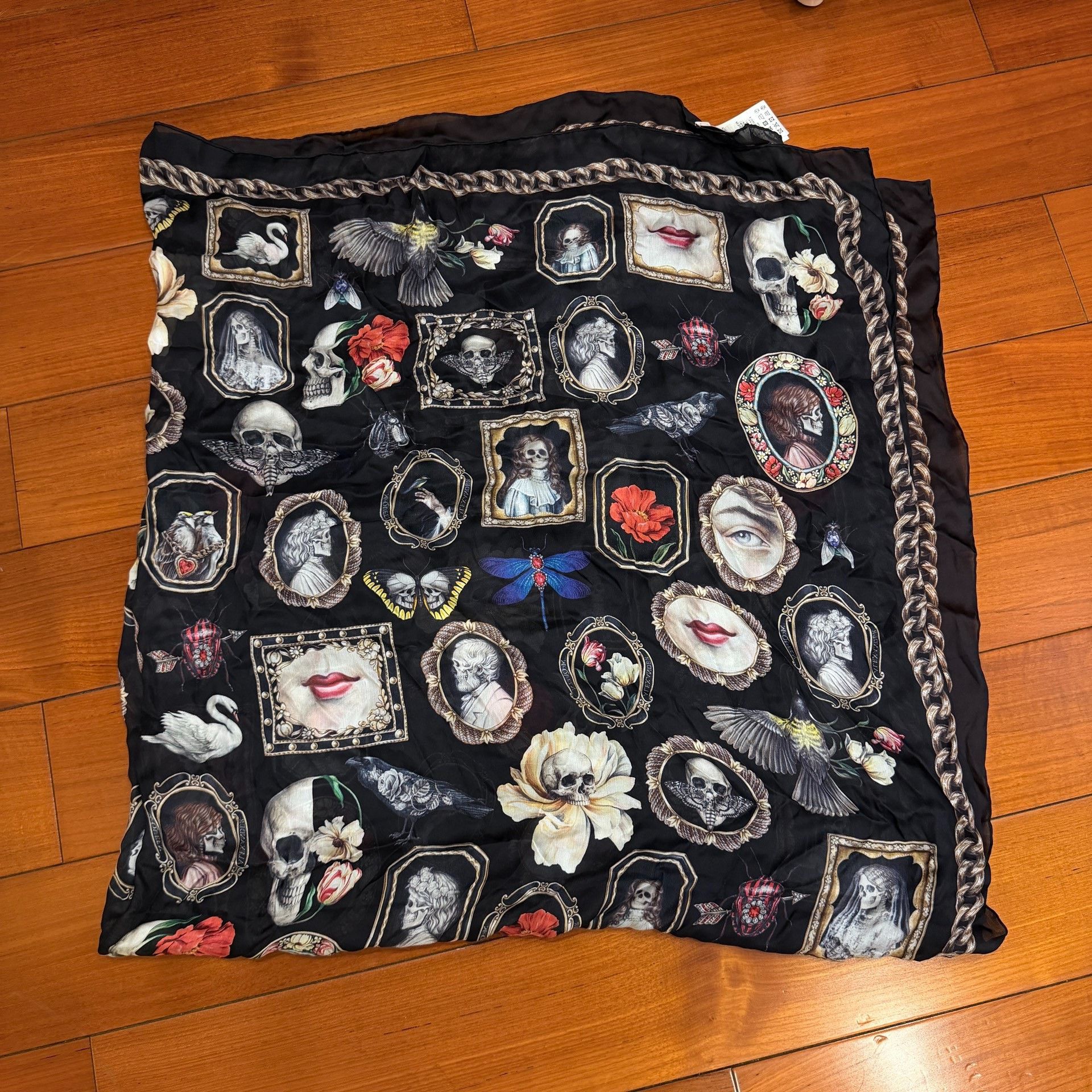 Alexander McQueen Alexander McQueen Silk Scarf Size ONE SIZE - 1 Thumbnail