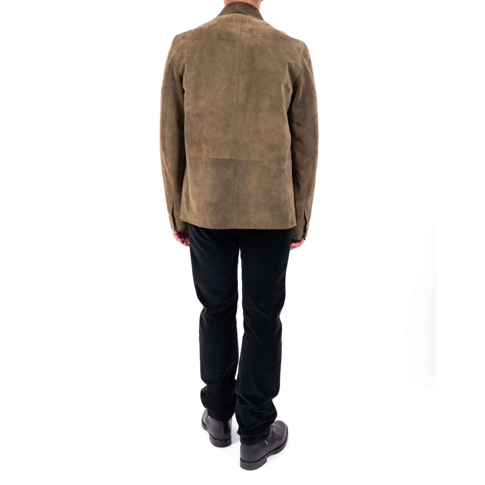 Berluti FW18 Oversized Fur Lined Jacket in Khaki Suede Size US S / EU 44-46 / 1 - 5 Thumbnail