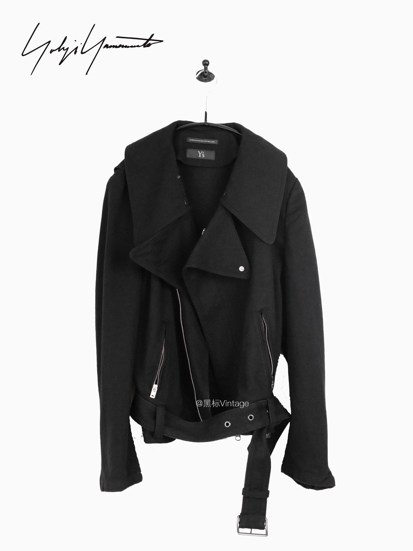 Yohji Yamamoto Y's 24AW 8-Zip Linen-Cotton Moto Jacket Women's Black Size S / US 4 / IT 40 - 4 Thumbnail