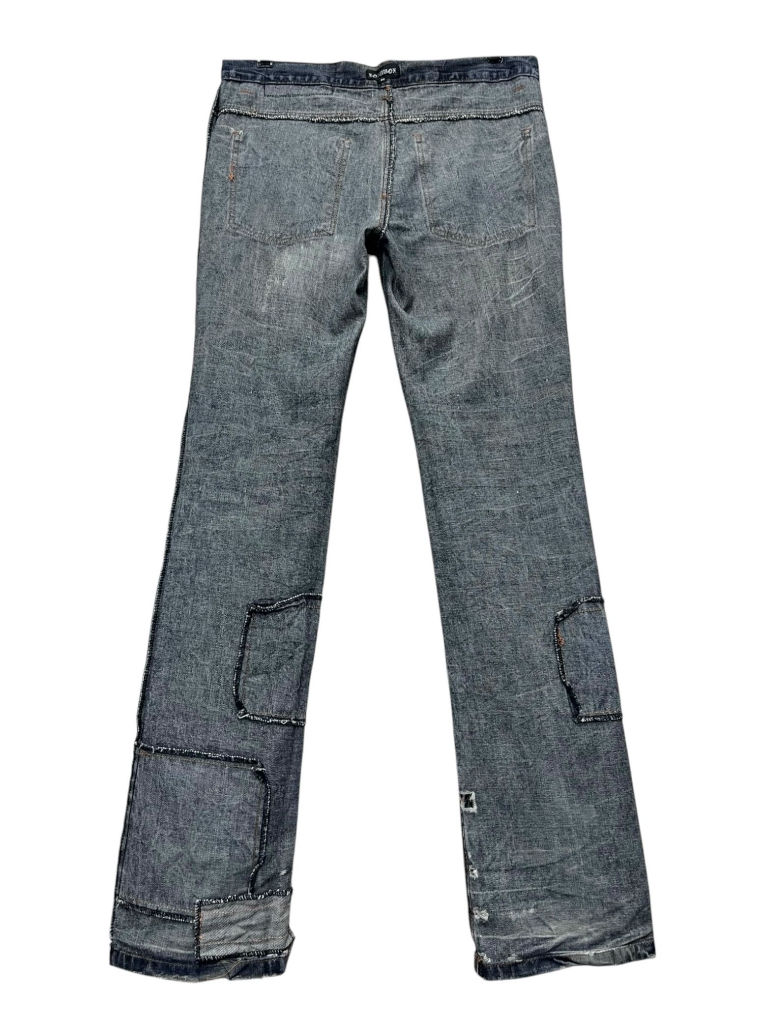 LOWBOX FYE🔥LOWBOX Grunge Mudwash Clawmark Ripped Denim Size US 32 / EU 48 - 12 Thumbnail