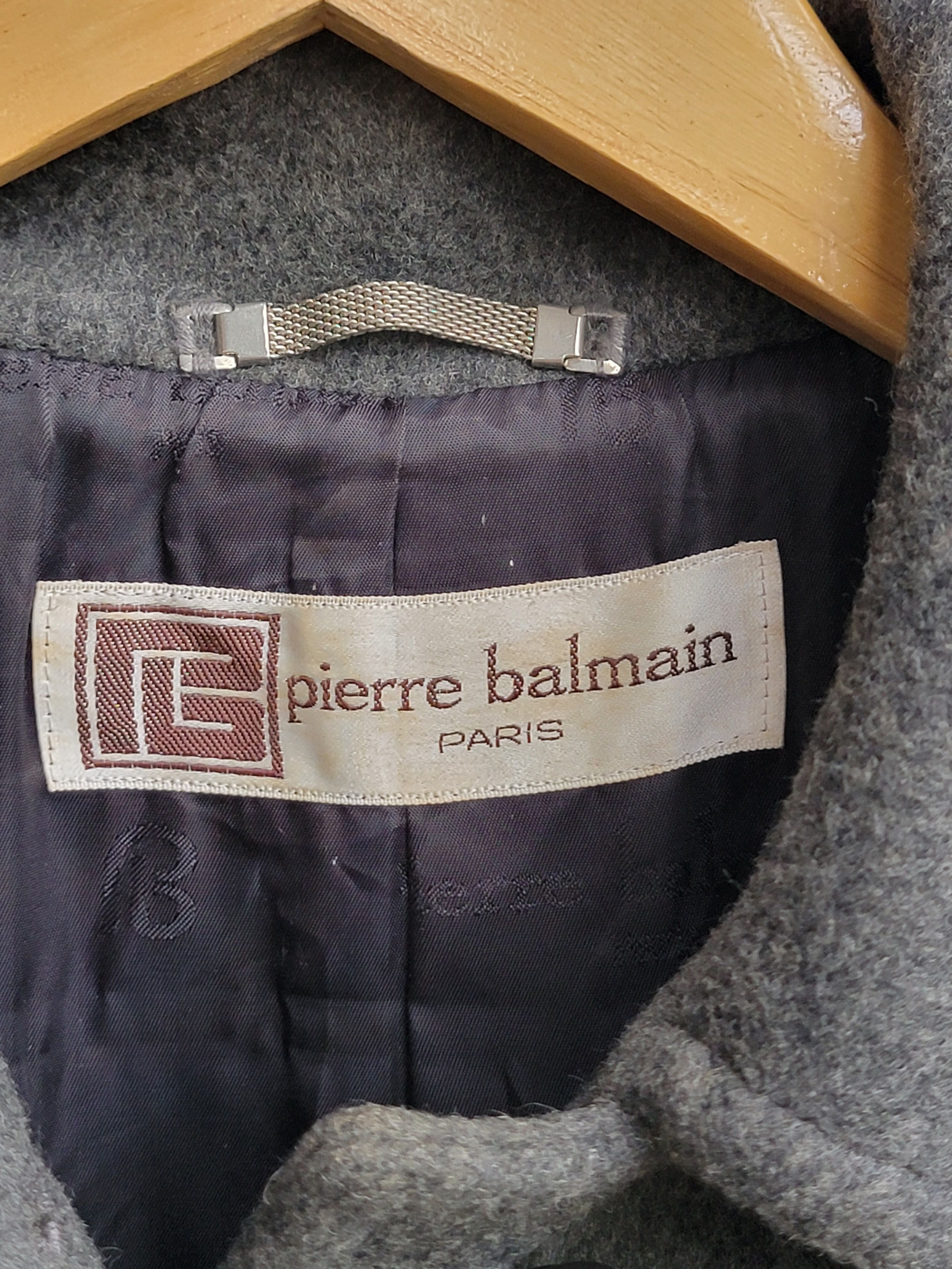 Pierre Balmain × Vintage Pierre Balmaim Paris Wool Long Jacket Size US M / EU 48-50 / 2 - 9 Thumbnail