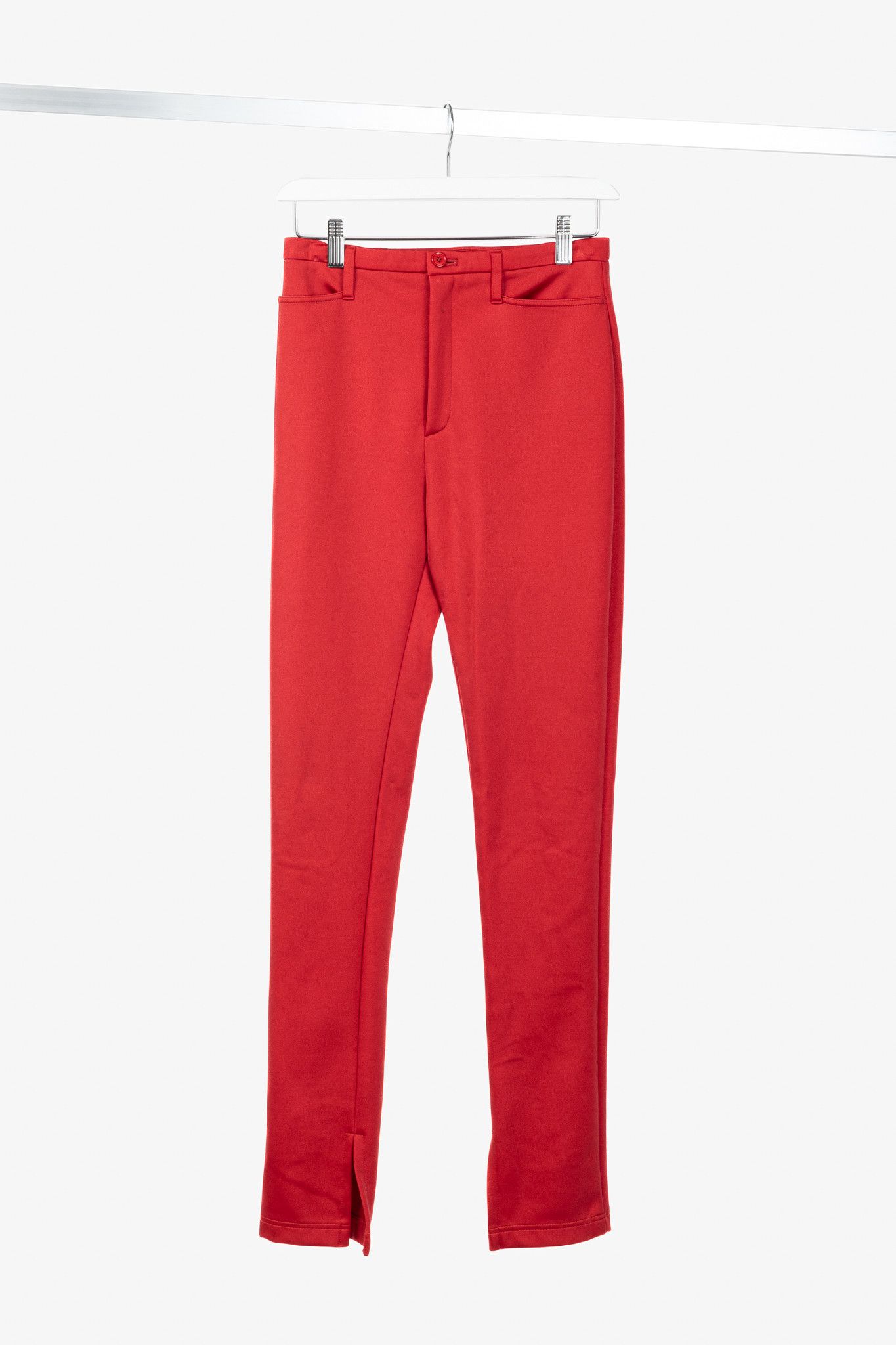 Balenciaga Balenciaga Red High-Waisted Skinny Pants Size 25" / US 0 / IT 36 - 1 Thumbnail