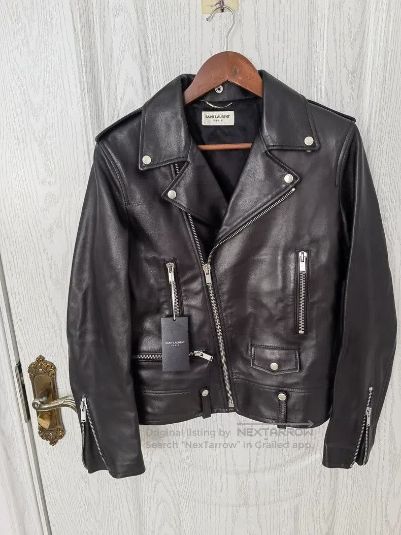 Saint Laurent Paris Saint Laurent Paris Solid Color Zip-Up Classic Long Sleeve Size US M / EU 48-50 / 2 - 1 Thumbnail