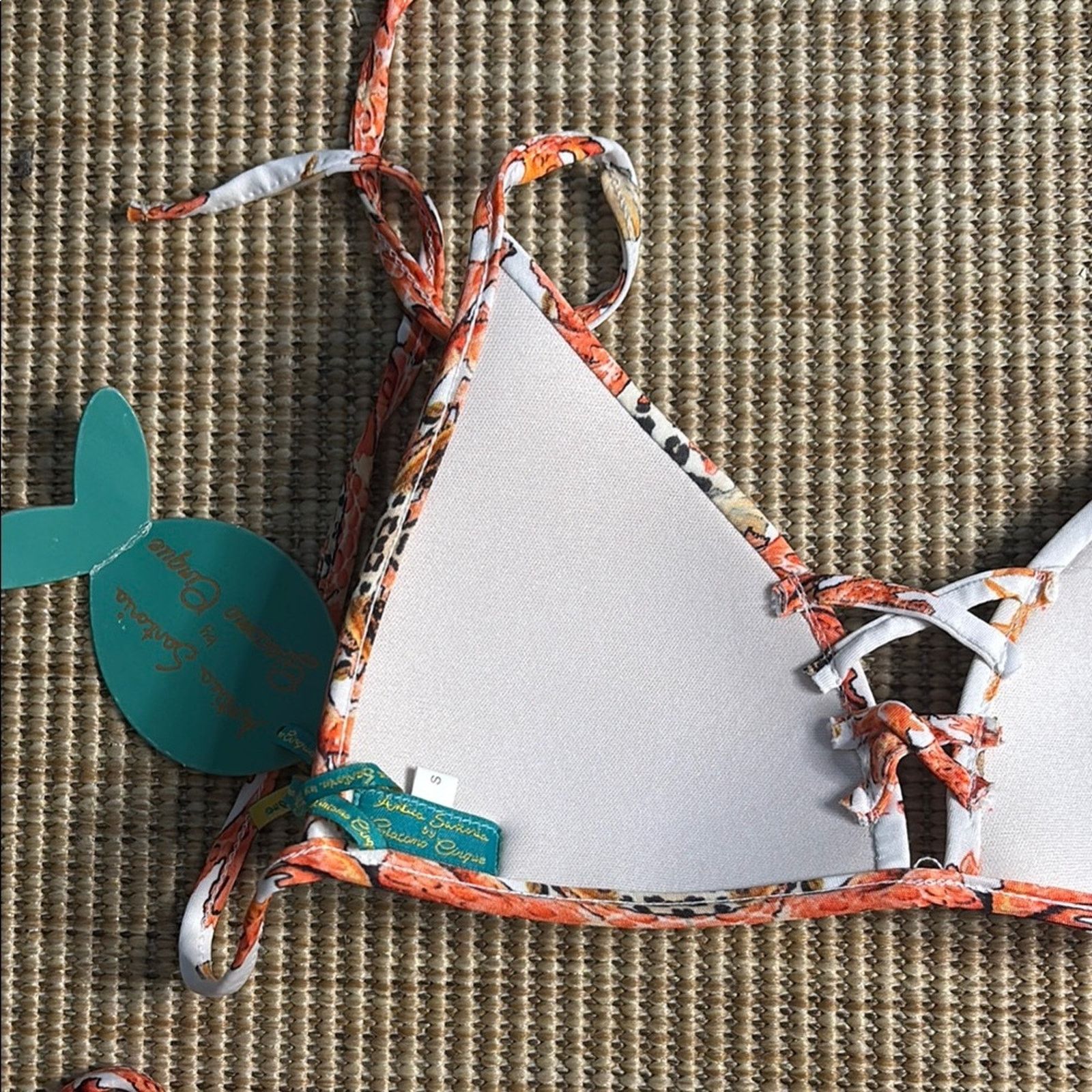 Other NWT Antica Sartoria Positano Coral Print Bikini Set Size S Size ONE SIZE - 7 Thumbnail