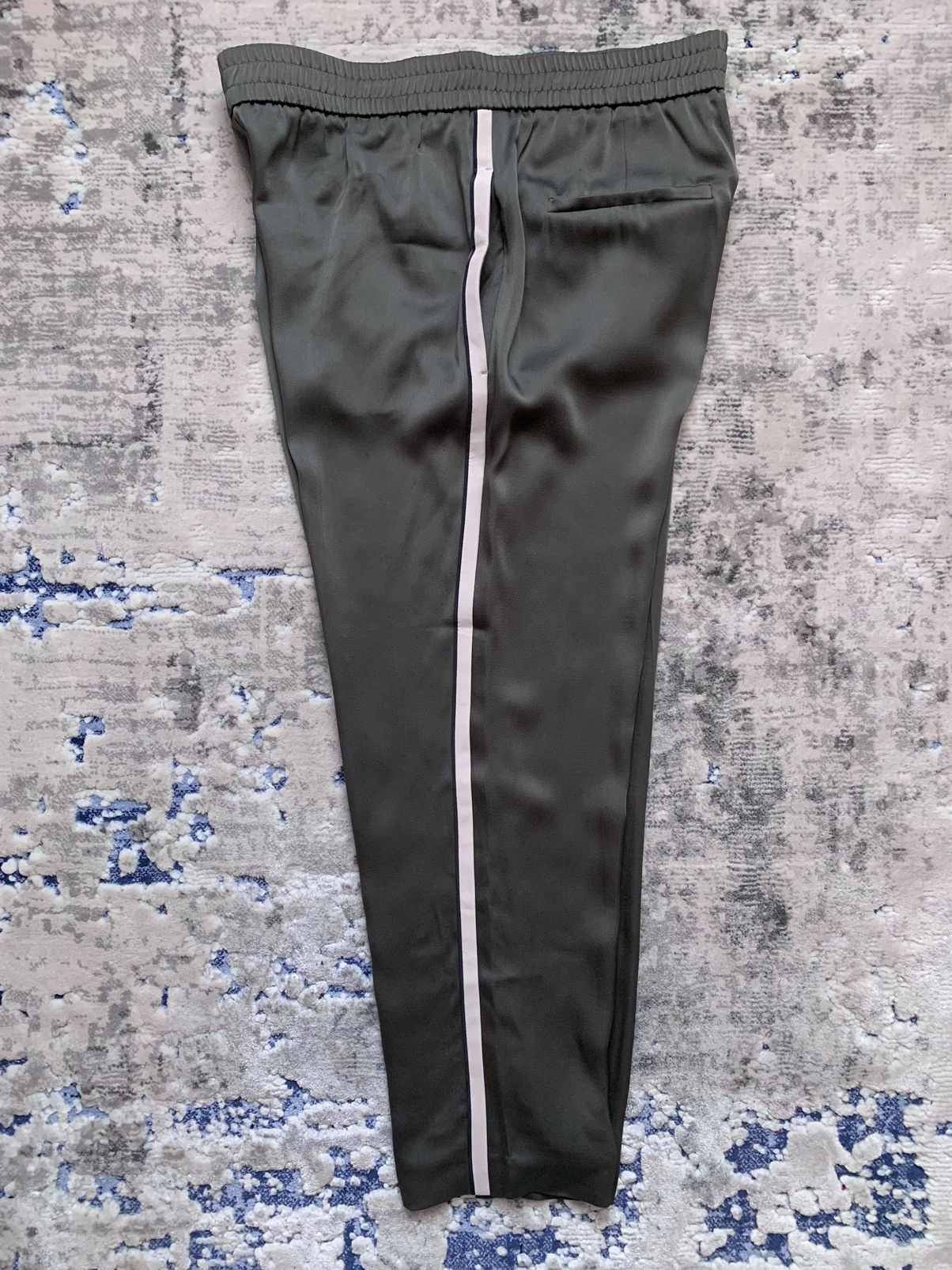 Brunello Cucinelli Brunello Cucinelli Track Stripe Pull-On Silk Pant Size 30" / US 8 / IT 44 - 14 Thumbnail