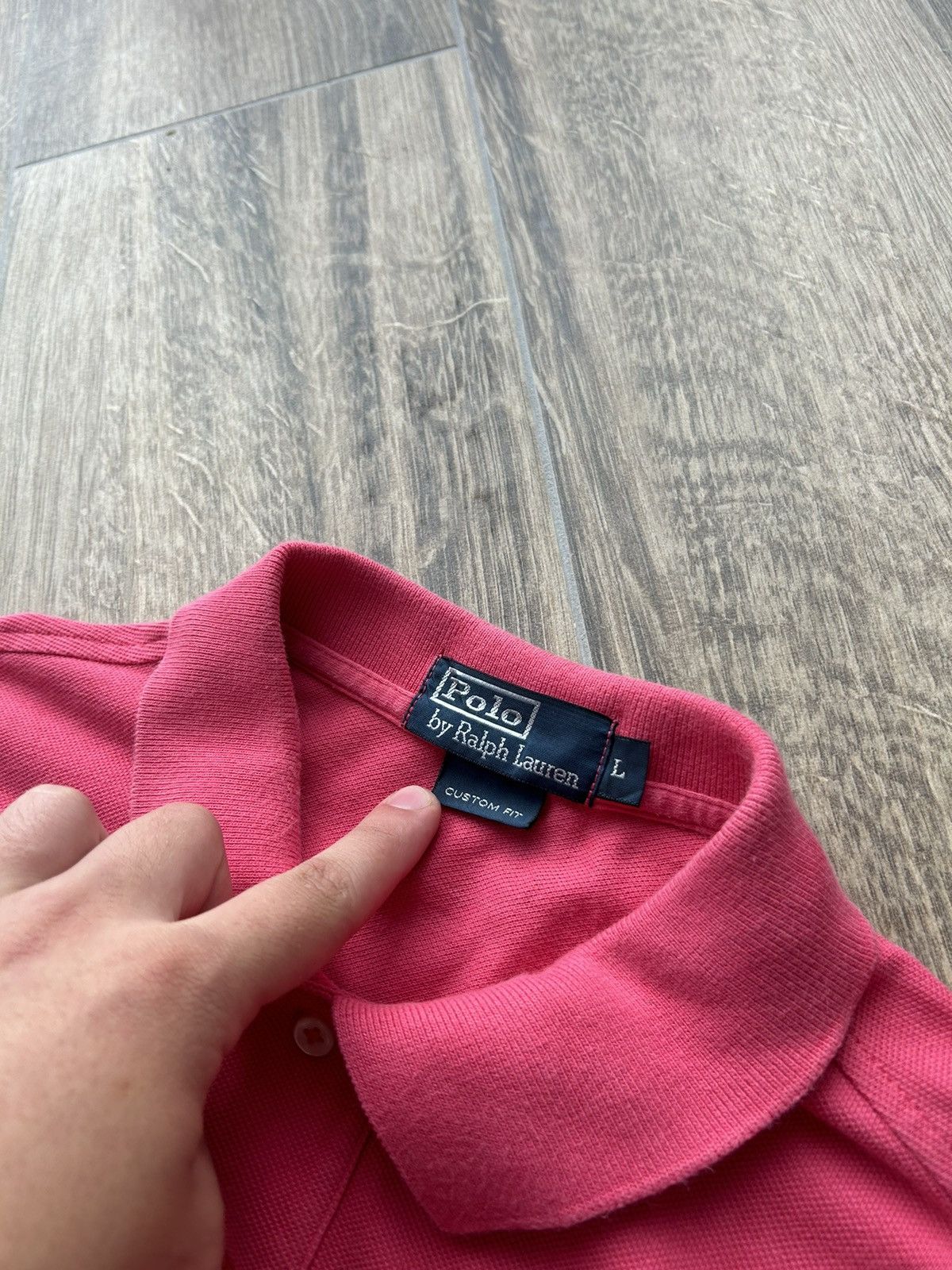 Polo Ralph Lauren × Vintage Vintage Polo Ralph Lauren pink vintage polos shirt Size US L / EU 52-54 / 3 - 3 Thumbnail