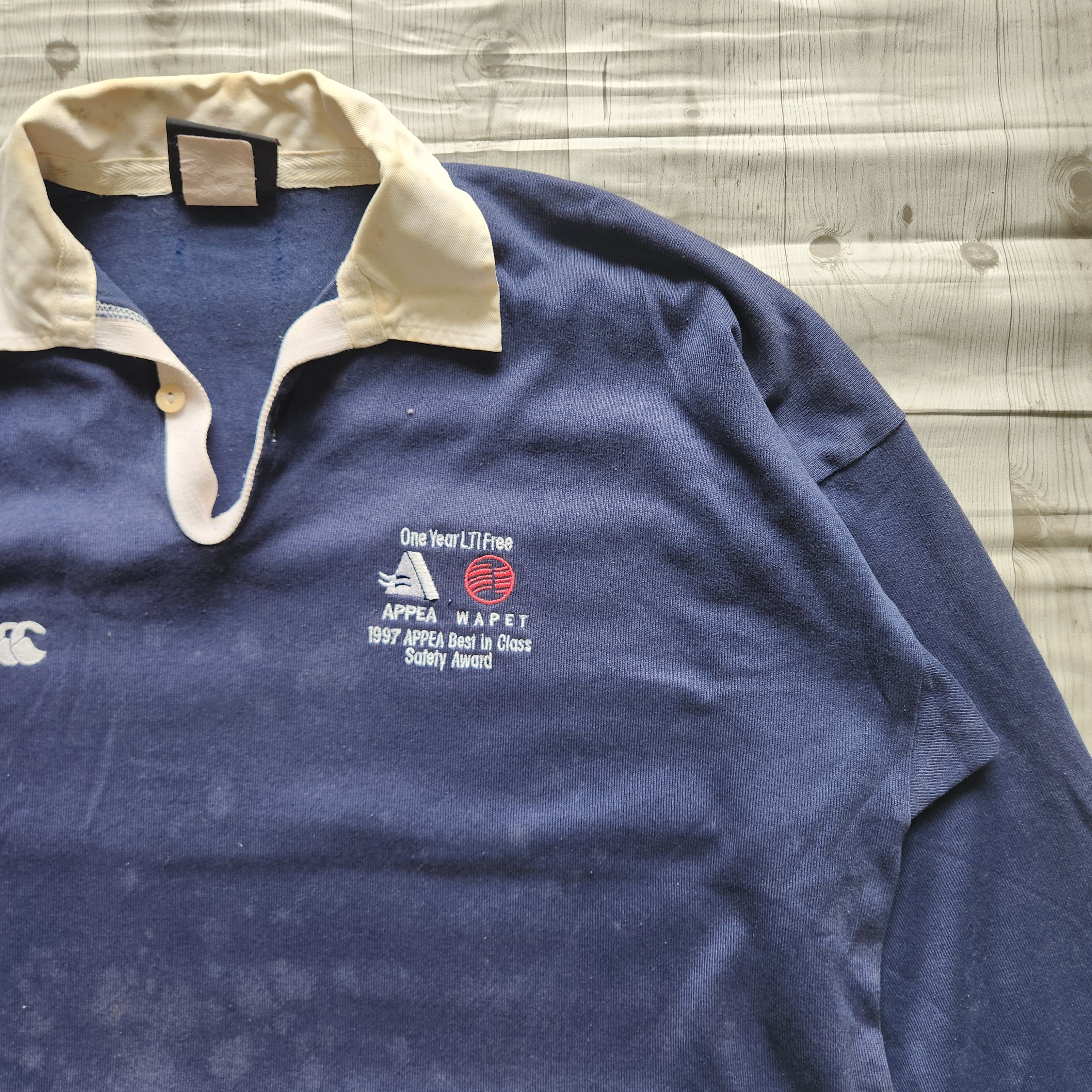Canterbury of New Zealand Vintage 1997 Canterbury Rugby Polo Long Sleeves Size US XL / EU 56 / 4 - 5 Thumbnail