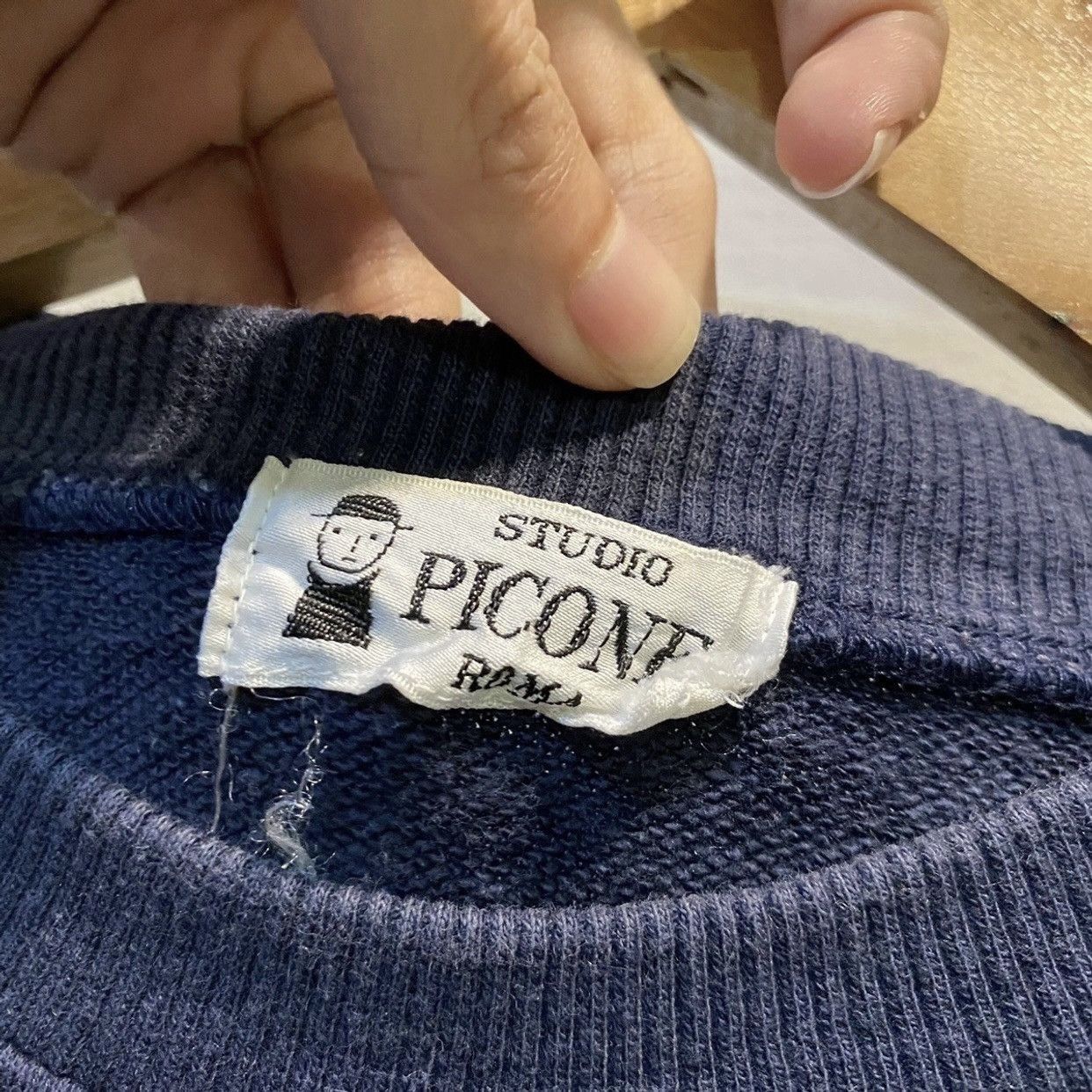 Japanese Brand Japanese Brand Studio Picone Roma Art Embroidered Sweatshirt Size US S / EU 44-46 / 1 - 4 Thumbnail