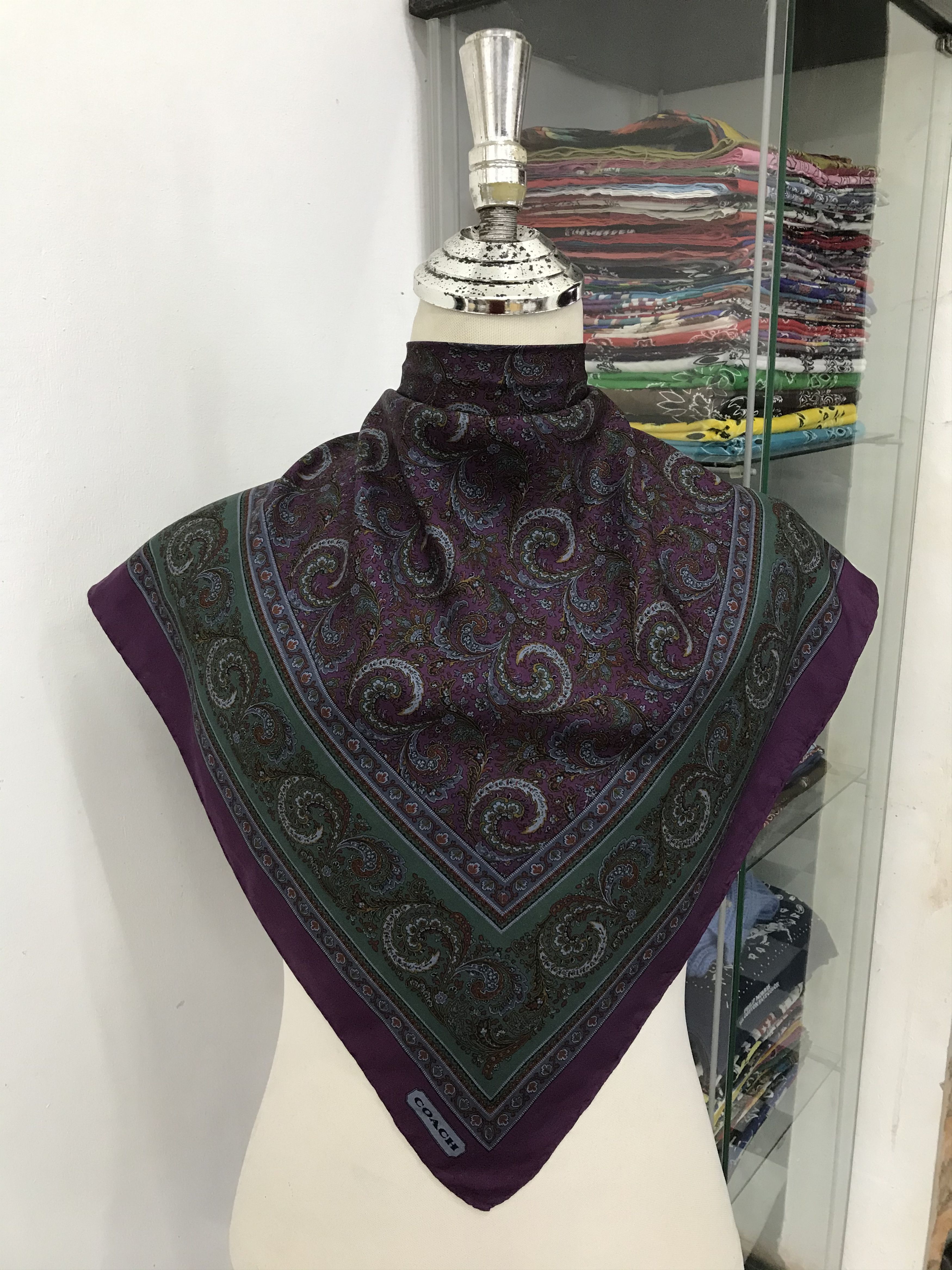 Coach Vintage Coach Silk Scarf Size ONE SIZE - 1 Thumbnail