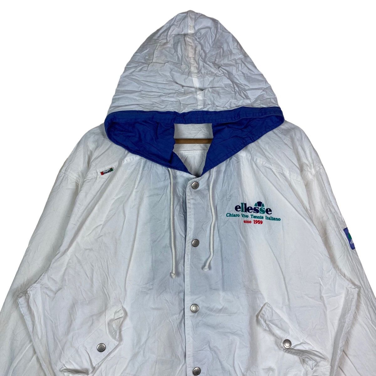 Ellesse Vintage ellesse Mini Logo Snap Button Hoodie Jacket Size US L / EU 52-54 / 3 - 2 Thumbnail