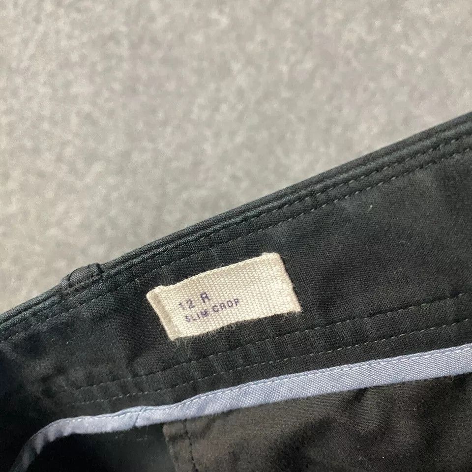 Gap Gap Pants Women's Size 12R Slim Crop Black Hook & Eye Adults Size 34" / US 12 / IT 48 - 8 Thumbnail