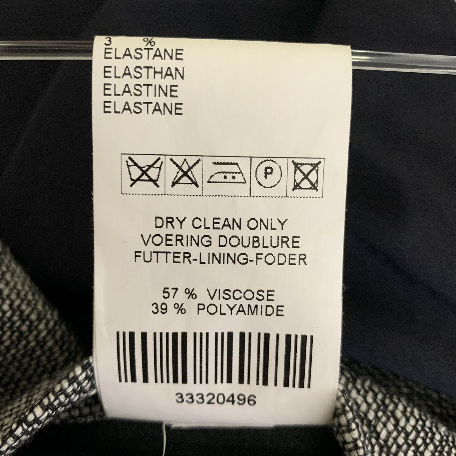 Other KLEIN EPSTEIN & PARKER L Black White Heather Wool Blend Coat Size US L / EU 52-54 / 3 - 7 Thumbnail
