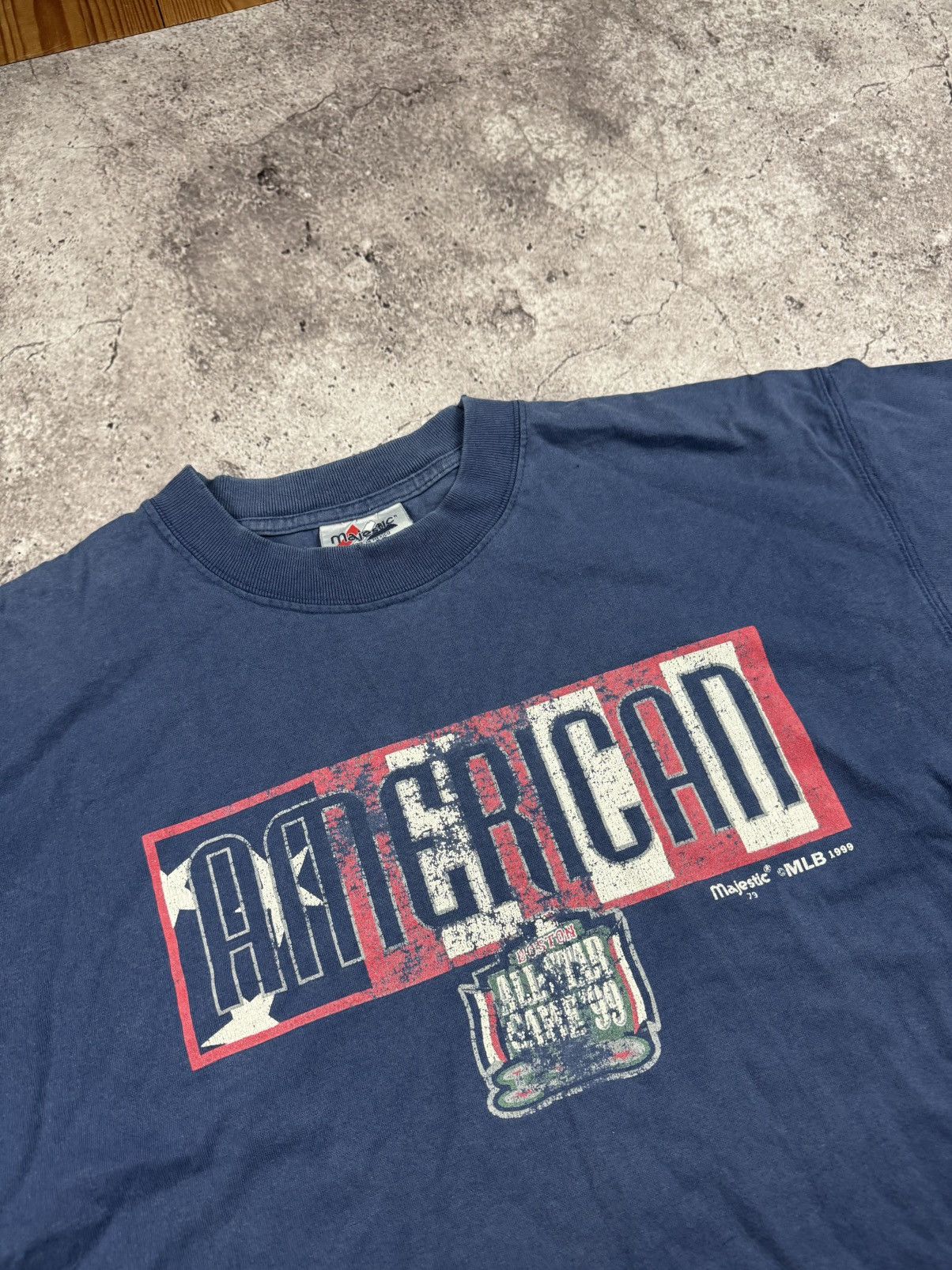 Majestic 1999 New York Yankees Majestic MLB Navy Vintage Rare shirt Size US L / EU 52-54 / 3 - 2 Thumbnail