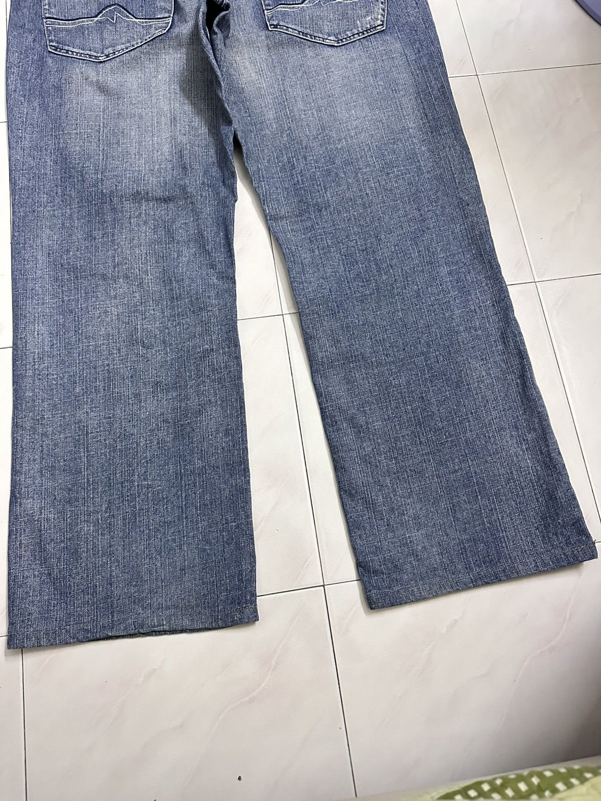 Rick Owens 2000s Quiksilver Embroidered Jeans Y2K Goa Lgb Jnco Style Size US 36 / EU 52 - 3 Thumbnail