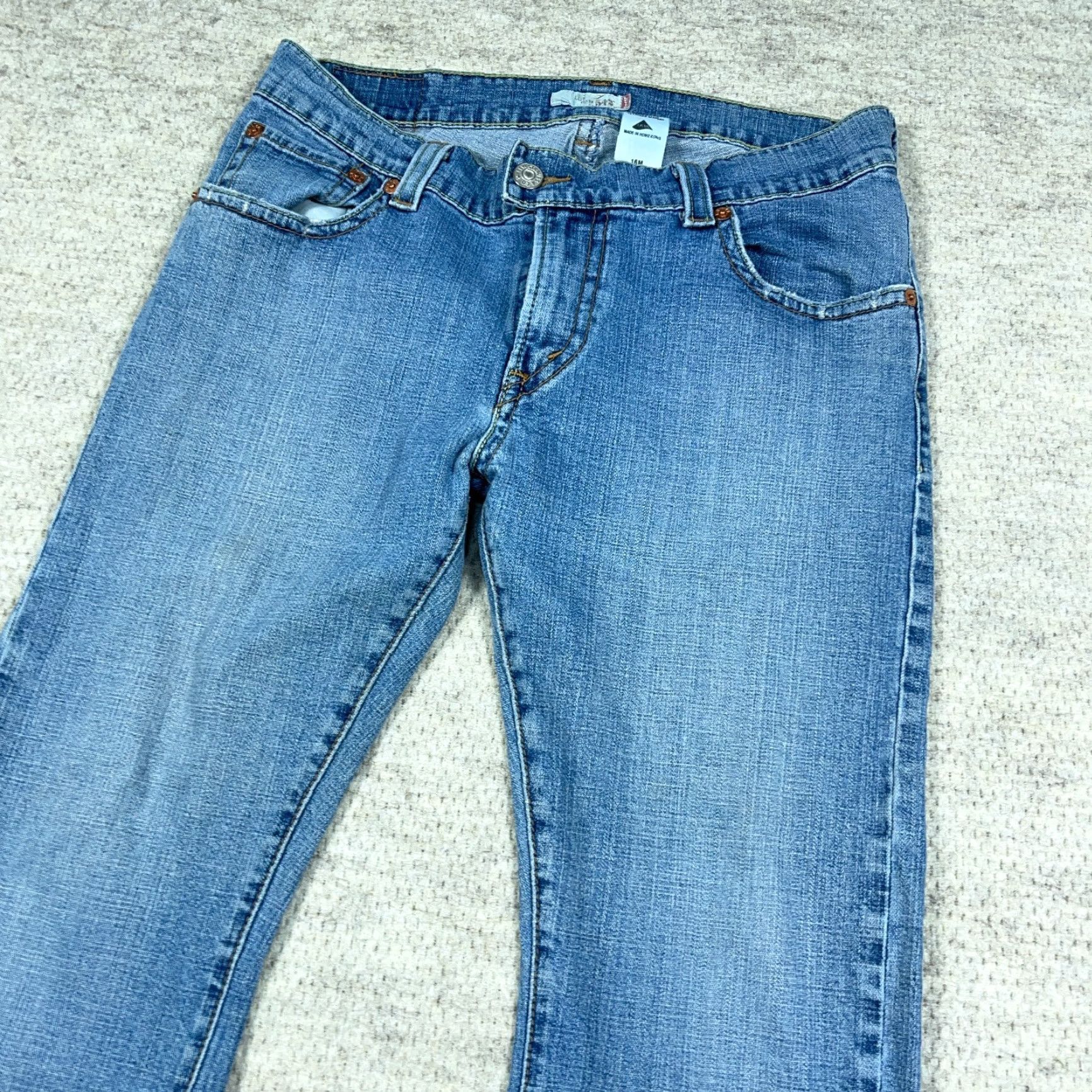 Levi's VINTAGE Levi's 542 Jeans Women 16 Low Rise Bootcut Flare 5-Pocket Denim Blue 2000s 90s Western Cowboy Classic Mens? Size 38" / US 16 / IT 52 - 7 Thumbnail