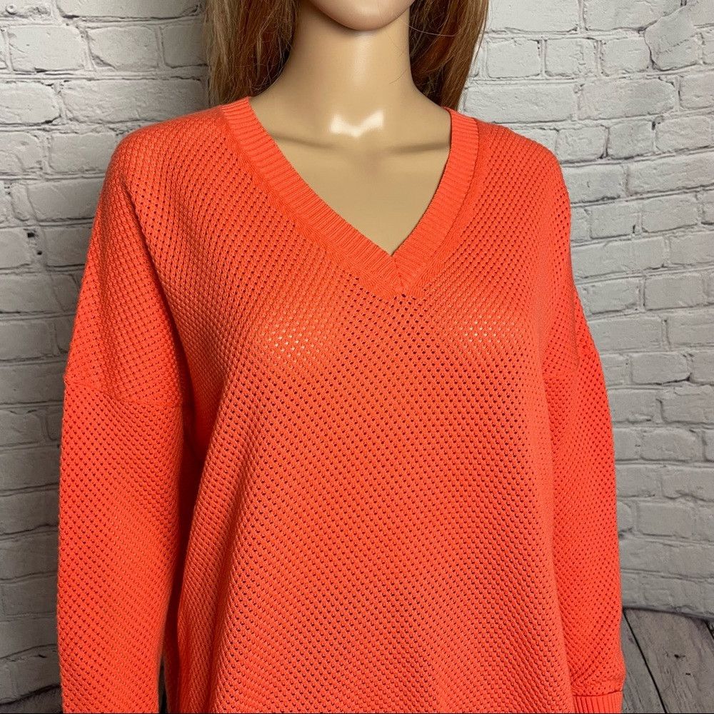 Other New IMMA Inlet Cotton V-Neck Orange Sweater Size L Size L / US 10 / IT 46 - 2 Thumbnail