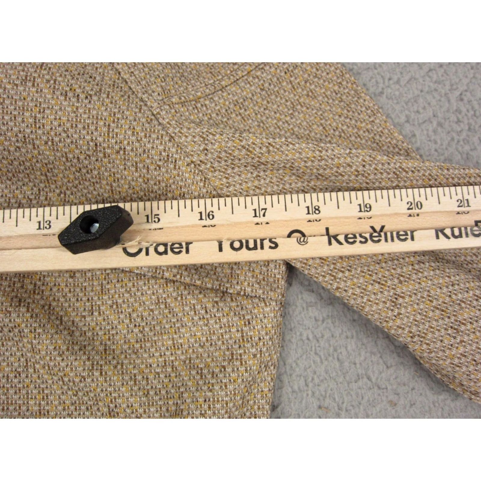 Vintage VINTAGE Country Miss Jacket Womens 10 Brown Belted Tweed 60s Long Sleeve Nylon Coat Trench Button Pockets Casual Made in USA Size L / US 10 / IT 46 - 4 Thumbnail