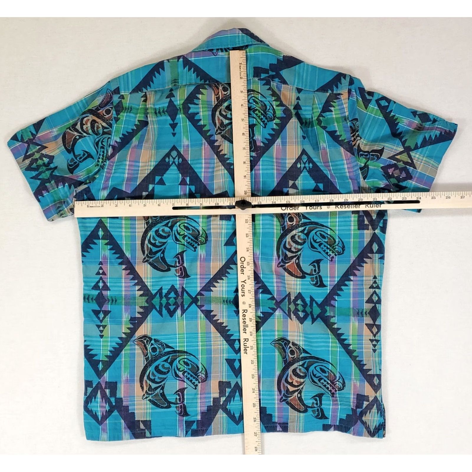 Polo Ralph Lauren Polo Ralph Lauren Hawaiian Shirt Pacific Totem Shark Print Mens M Short Sleeve Button-Up Multicolor Shirt Size US M / EU 48-50 / 2 - 4 Thumbnail