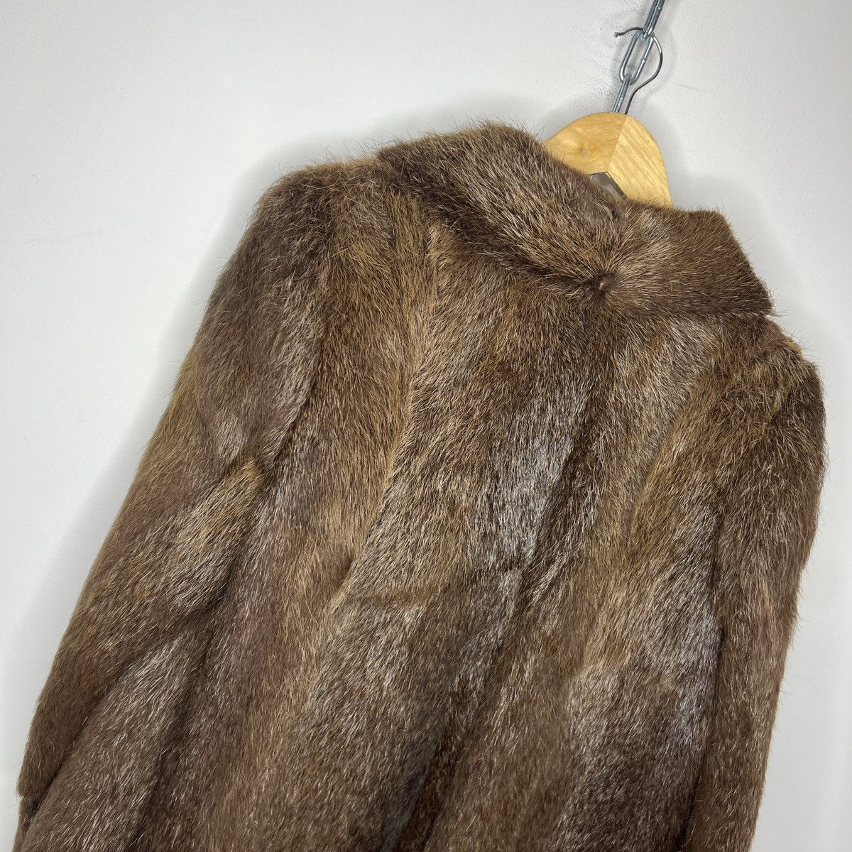 Vintage 90s Vintage Real Rabbit Fur Coat Jacket Heavy Opium Punk Y2K Size M / US 6-8 / IT 42-44 - 8 Thumbnail