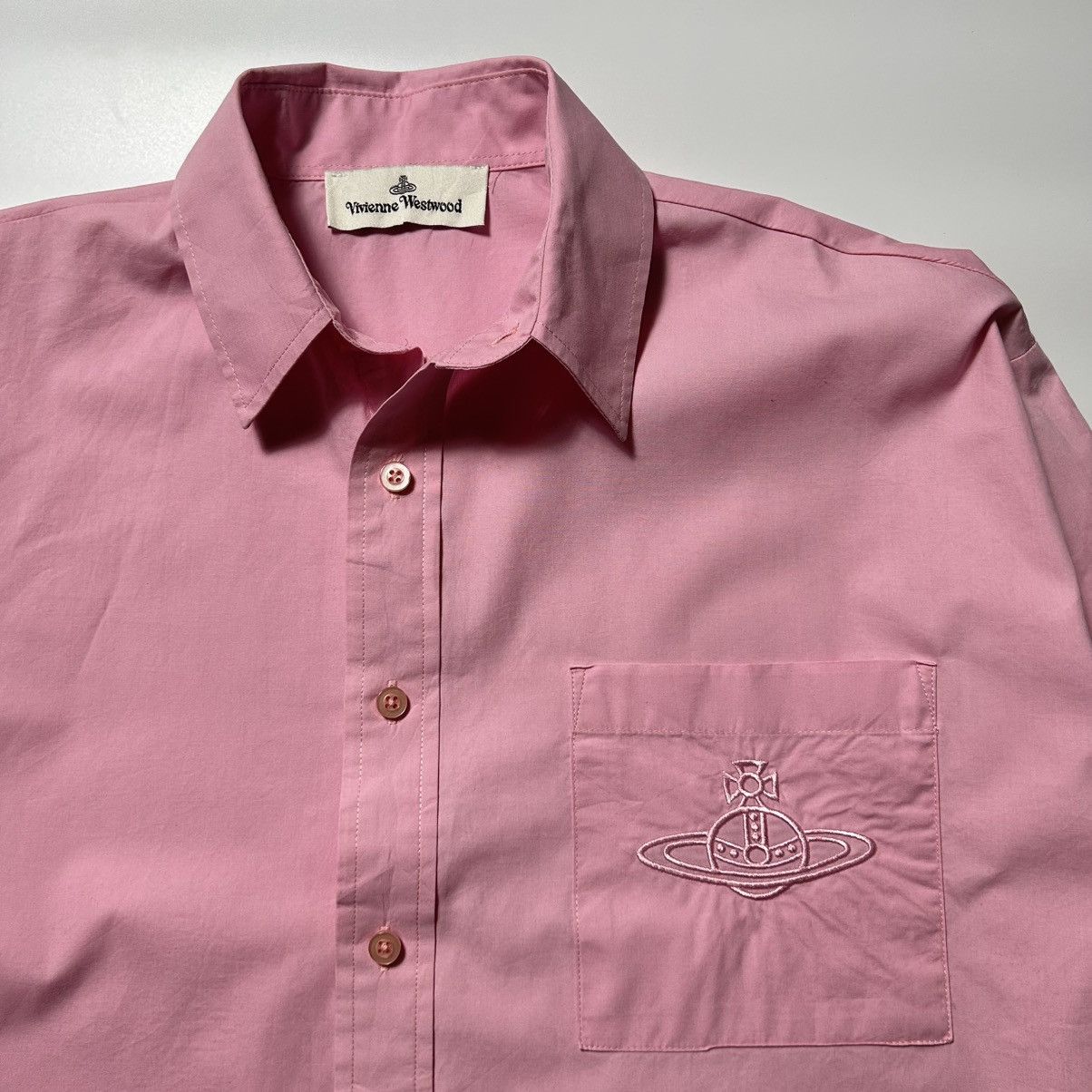 Vivienne Westwood Vivienne Westwood Big Logo Button Up Shirt Size M / US 6-8 / IT 42-44 - 3 Thumbnail