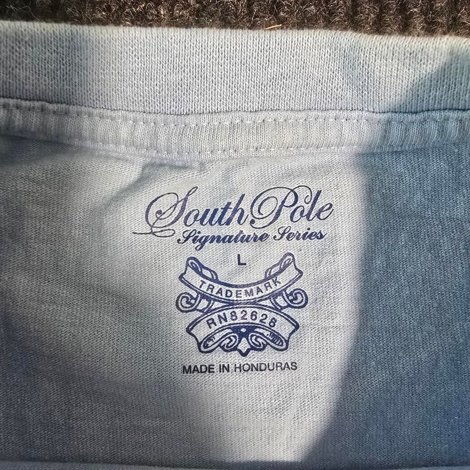 Southpole South Pole blue with plaid T-shirt Size US L / EU 52-54 / 3 - 3 Thumbnail