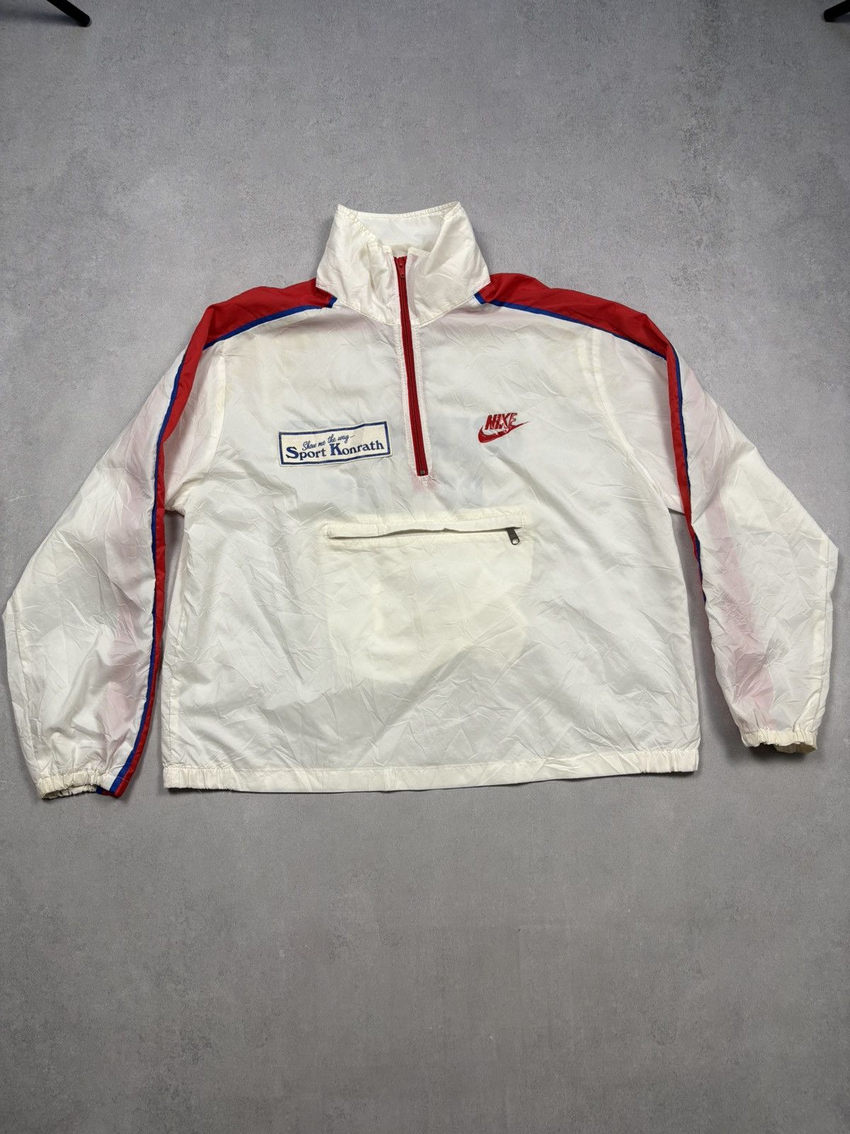 Nike Vintage 70s Nike USA Anorak Windbreaker Oberdorfer BF Lauf Size US XL / EU 56 / 4 - 1 Thumbnail