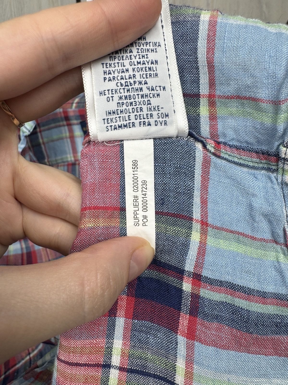 Polo Ralph Lauren Polo Ralph Lauren pure linen checkered multicolour shirt Size US XL / EU 56 / 4 - 12 Thumbnail