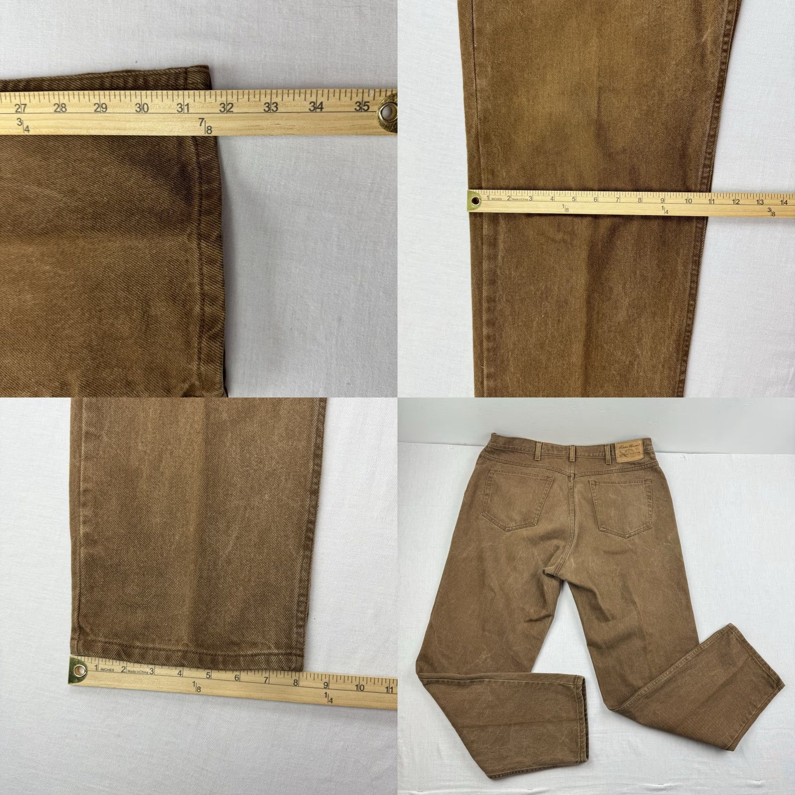 Eddie Bauer VINTAGE Eddie Bauer Jeans Men 38x31 Brown Relaxed Straight USA Grunge 90s 2000s Adult Mens Size US 38 / EU 54 - 8 Thumbnail