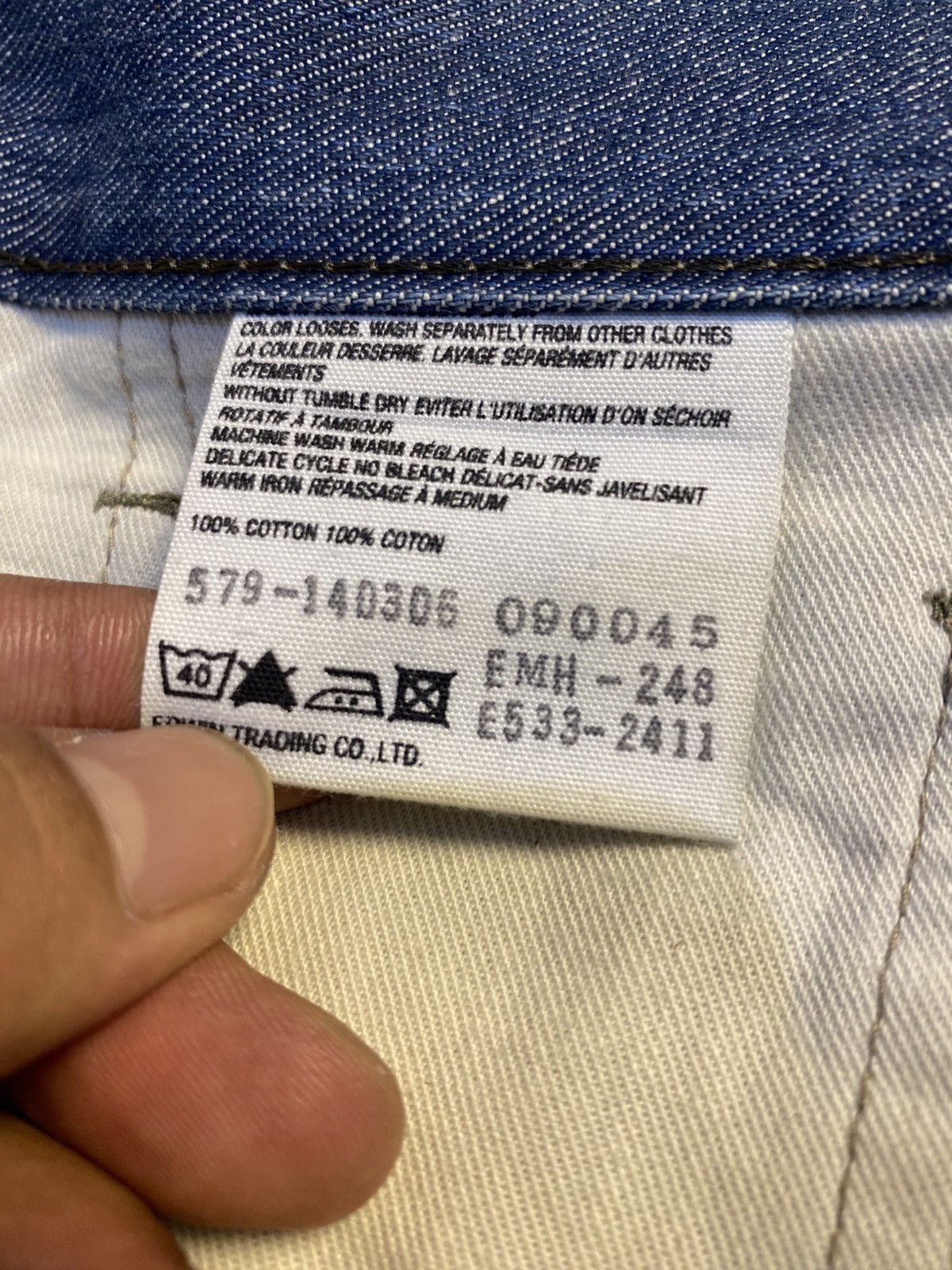 Edwin Vtg Margaret Howell x Edwin Mud Wash Selvedge Denim 🔥 Size US 32 / EU 48 - 4 Thumbnail