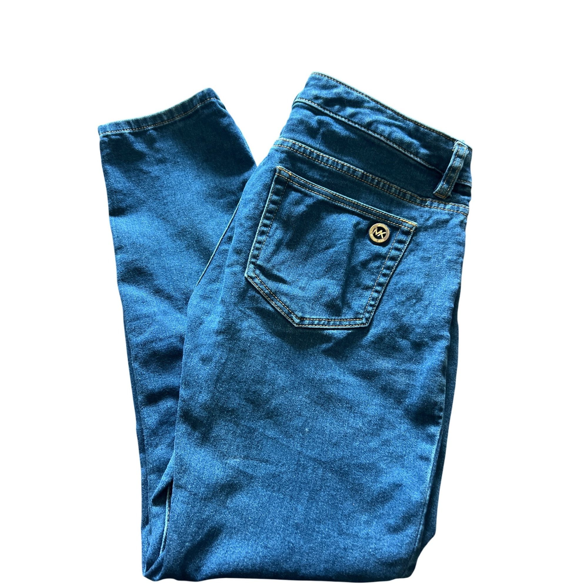 Michael Kors Michael Kors Skinny Ankle Jeans Blue Denim Zip Front Pockets Size 30" / US 8 / IT 44 - 3 Thumbnail