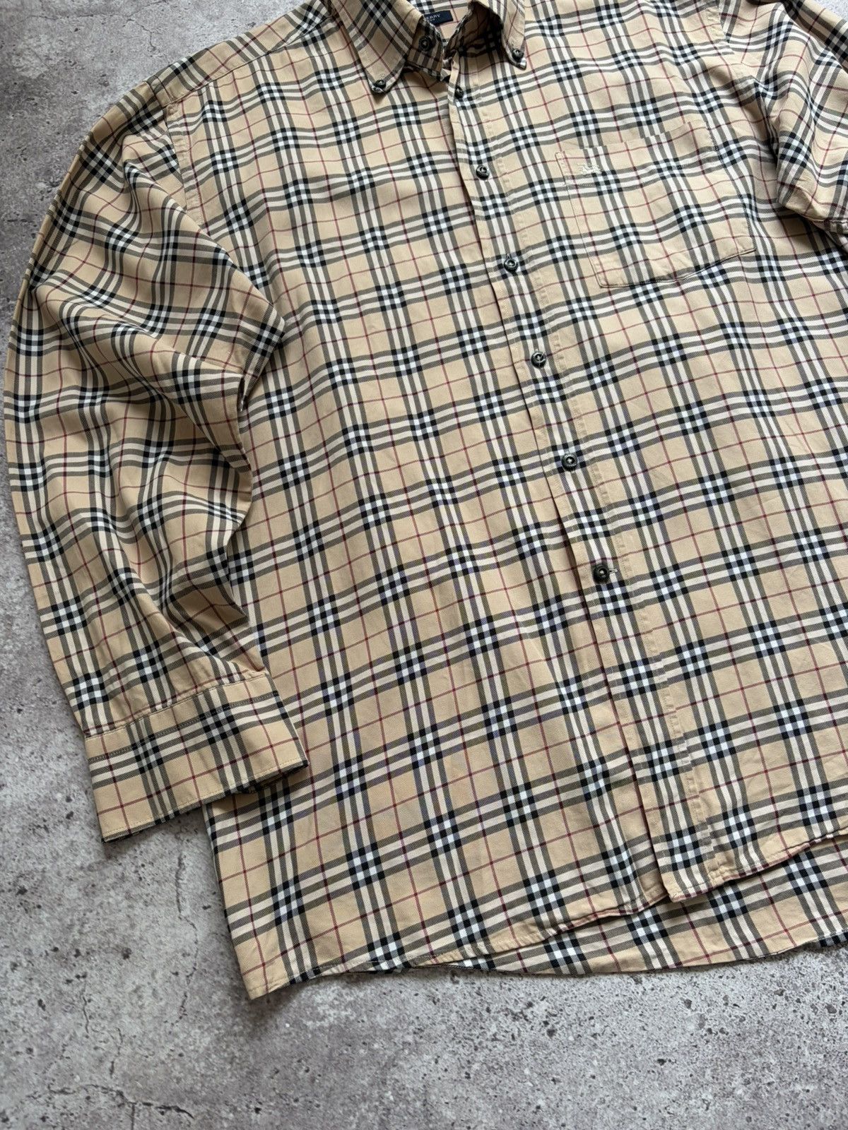 Burberry Vintage Burberry Nova Check Shirt Size US XL / EU 56 / 4 - 3 Thumbnail