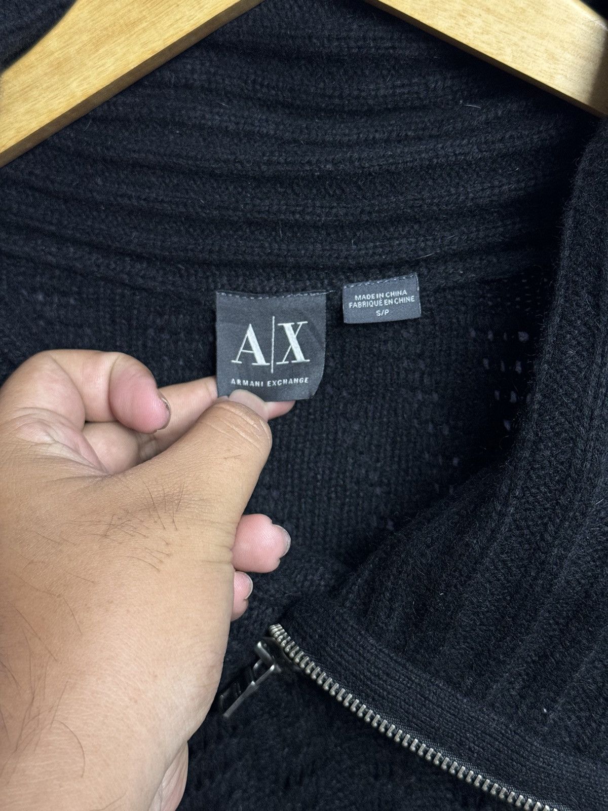 Armani Exchange Archived Knit Sweater Aysmmetrical Zipper Armani Exchange Size US M / EU 48-50 / 2 - 6 Thumbnail
