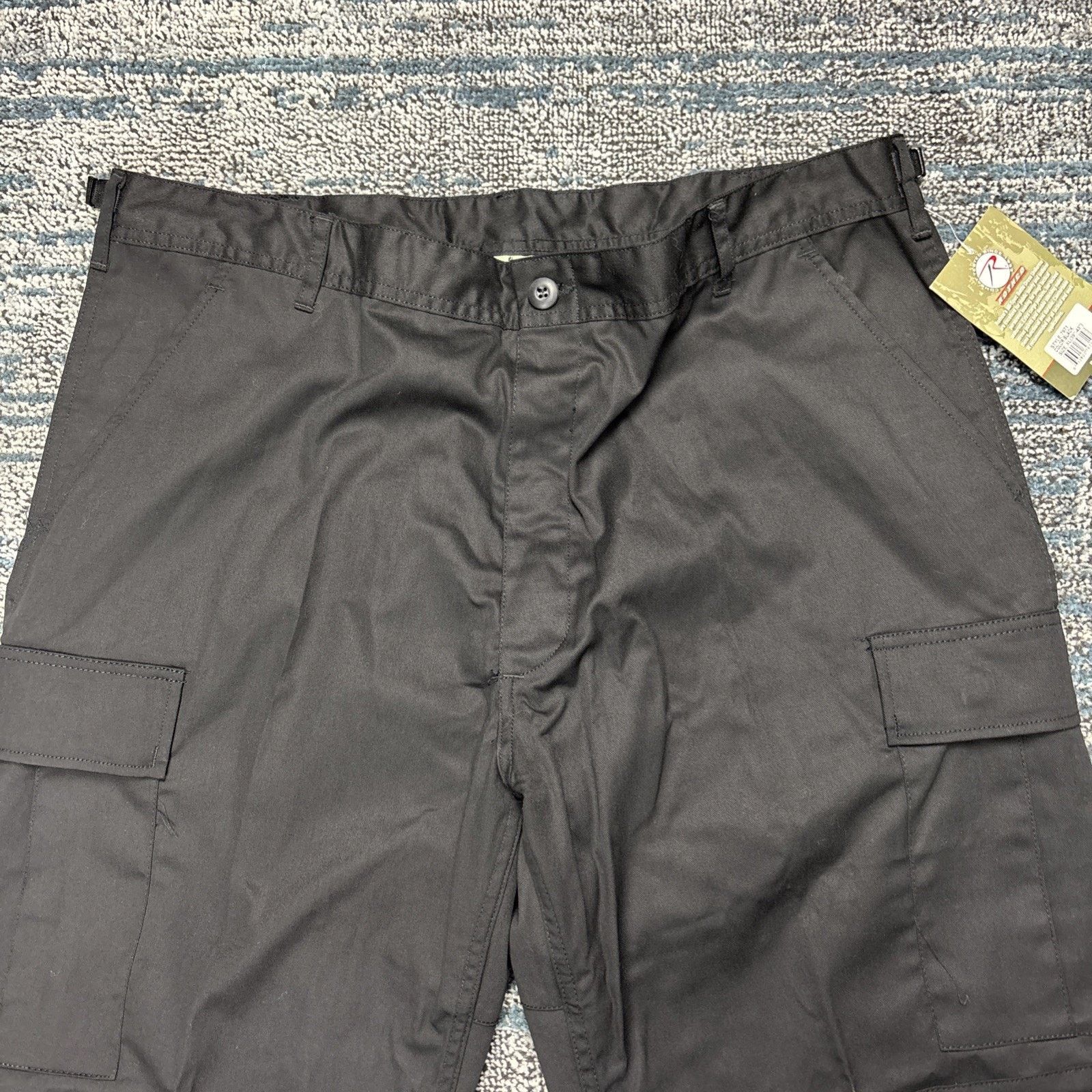 Rothco Men's Black Military BDU Pants Cargo Work Utility Bottoms Size US 39 - 2 Thumbnail