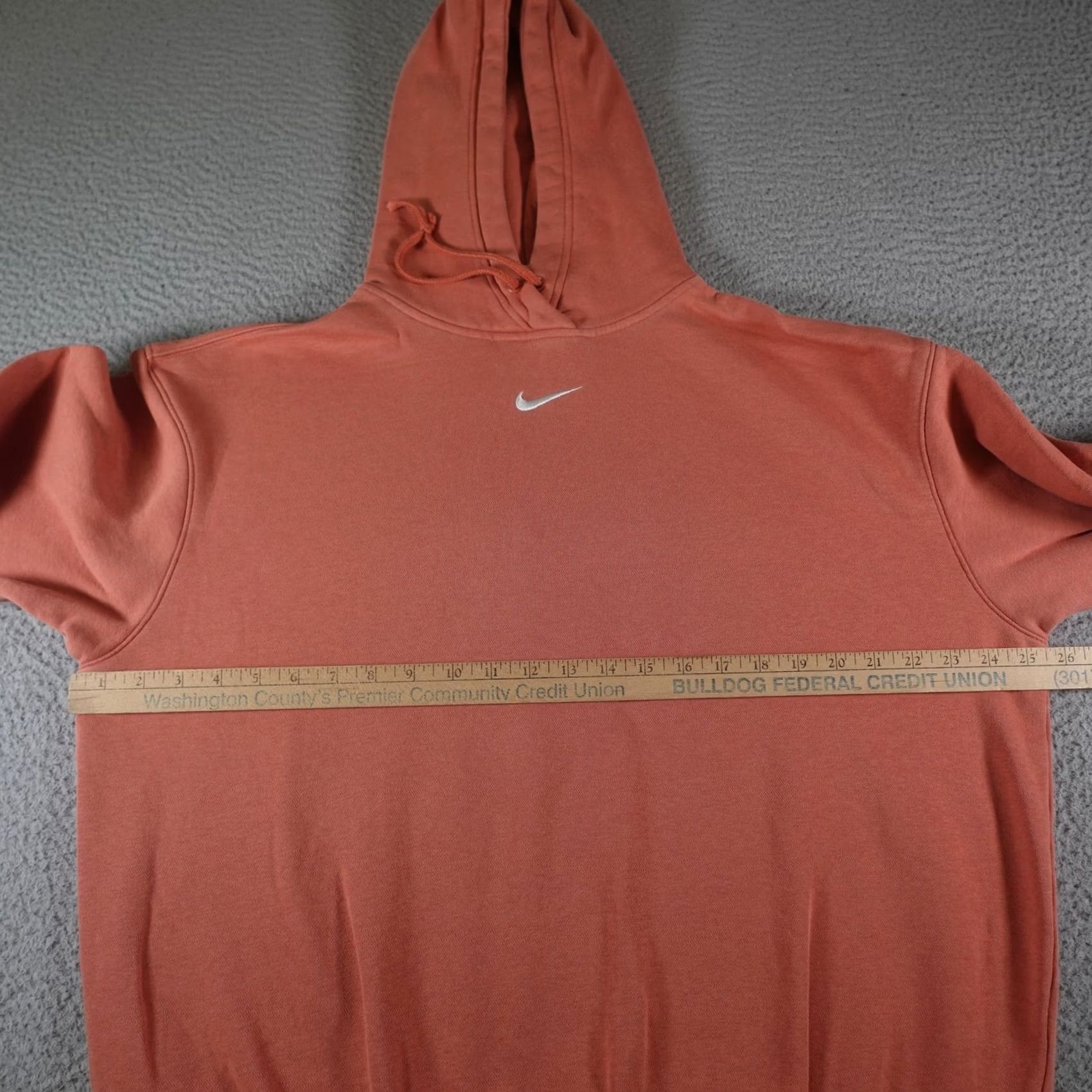 Nike Nike Hoodie Womens M Orange Center Swoosh Logo Pullover Fleece Embroidered Size M / US 6-8 / IT 42-44 - 7 Thumbnail
